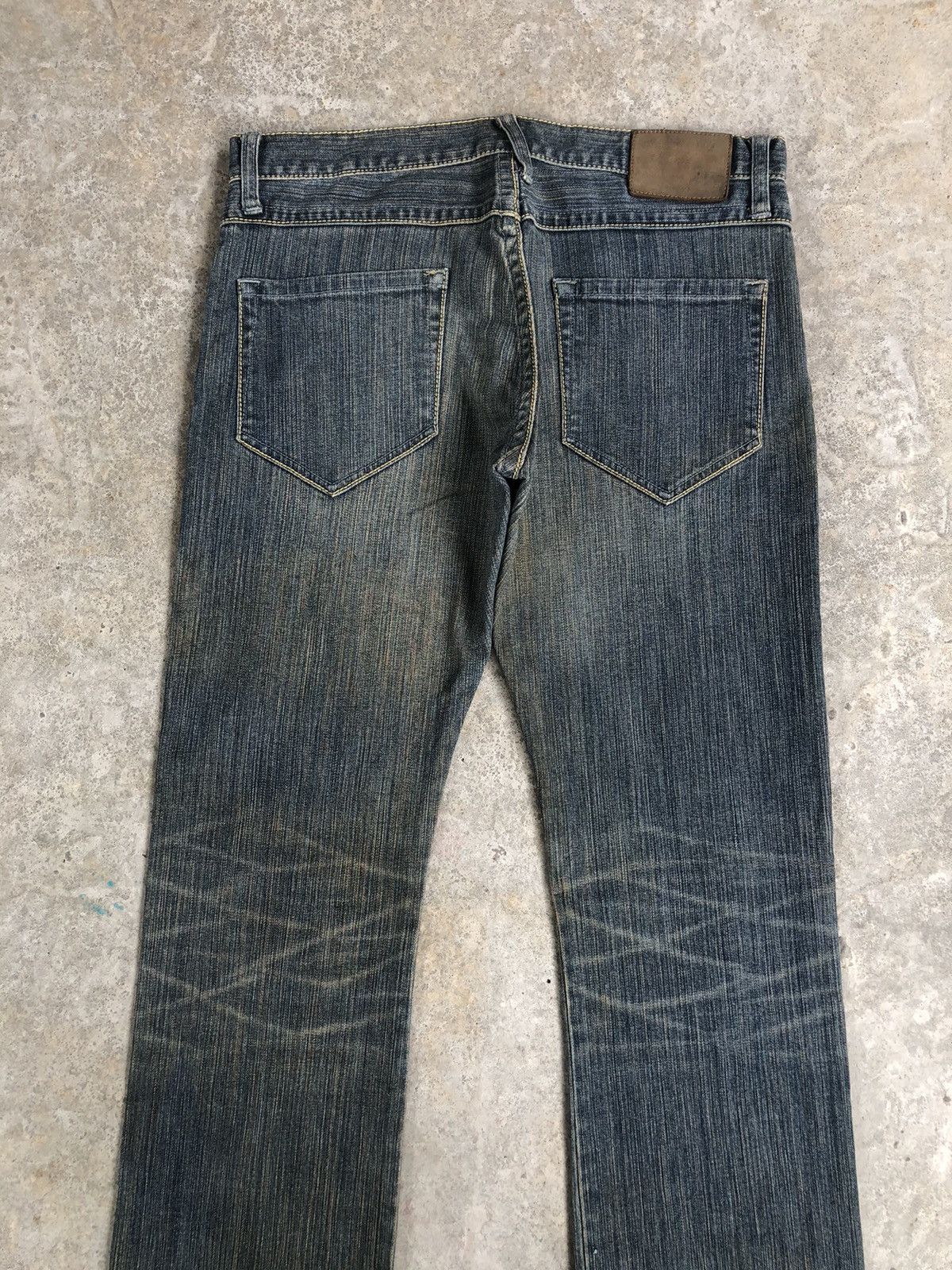 Who Decides War Japanese Takeo Kikuchi Flared Jeans Distressed Jeans Size US 31 - 8 Thumbnail