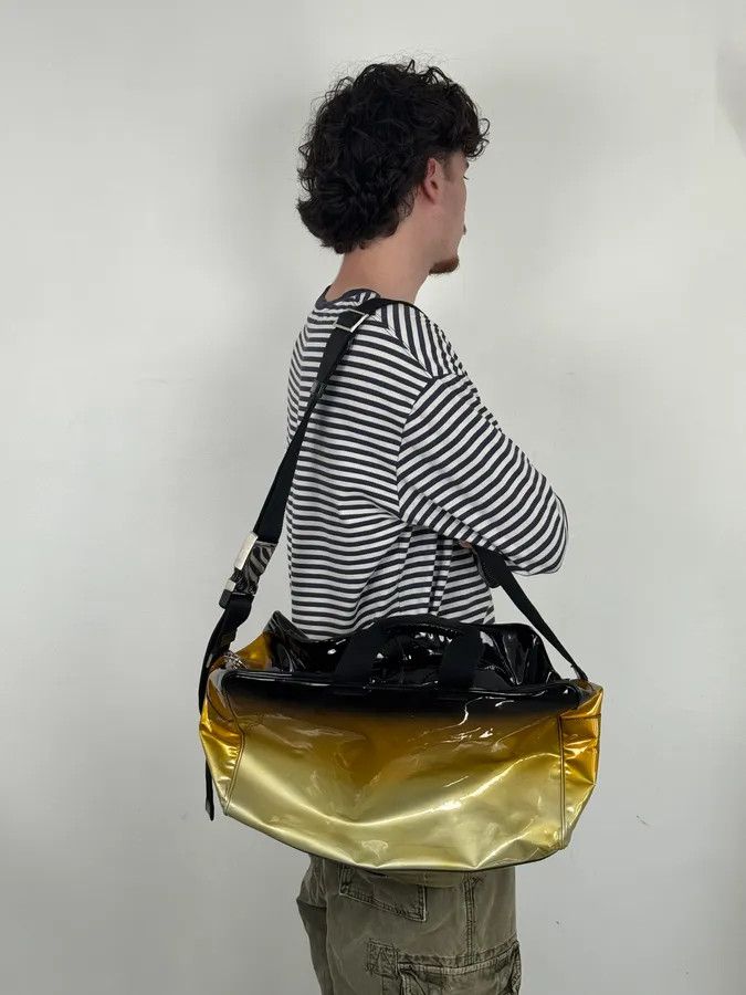Prada Prada Gold Leather Ombre Travel Bag Size ONE SIZE - 4 Thumbnail