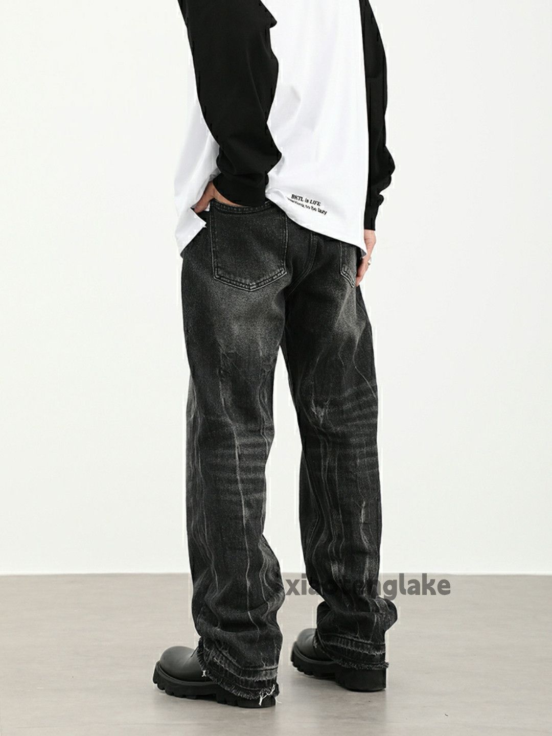 Jean × Vintage washed faded cleanfit yuppie punk grunge jeans Size US 32 / EU 48 - 6 Thumbnail