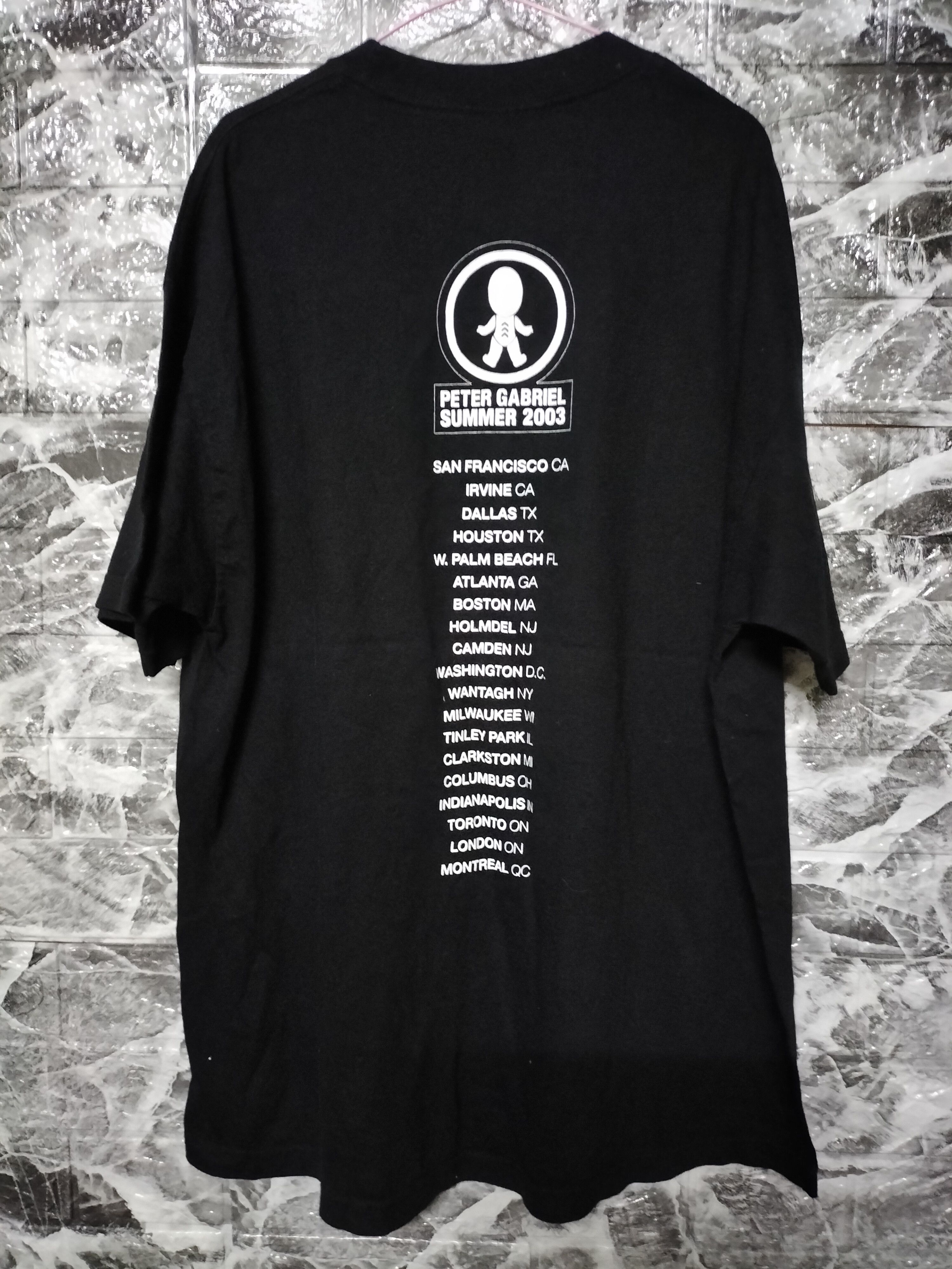 Band Tees × Vintage Vintage Peter Gabriel Summer 2003 Genesis Band Size US XL / EU 56 / 4 - 4 Thumbnail