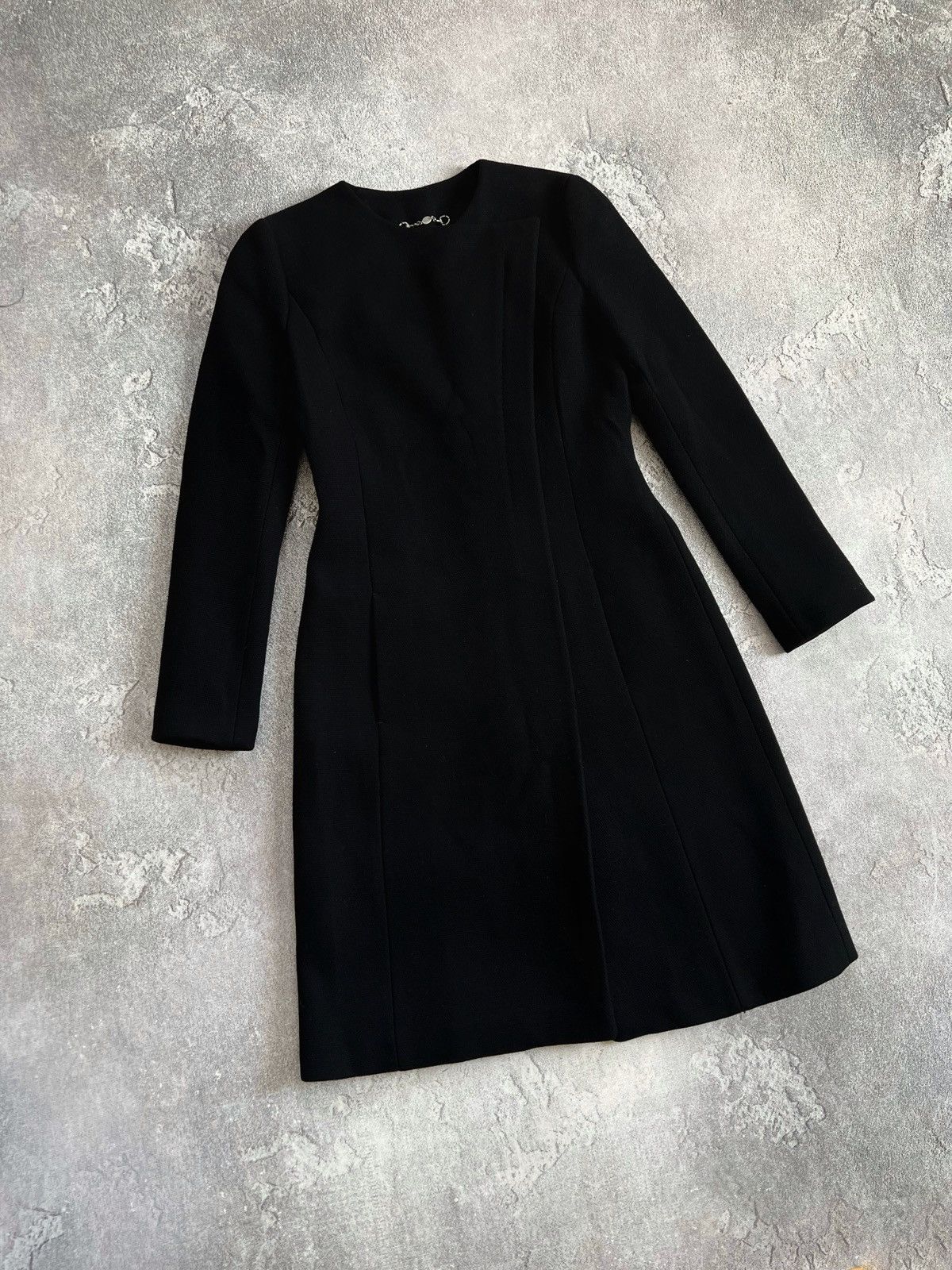 Gucci Gucci Black Wool Coat Sz 38 Zip Long Jacket Classic Elegant Size XS / US 0-2 / IT 36-38 - 3 Thumbnail