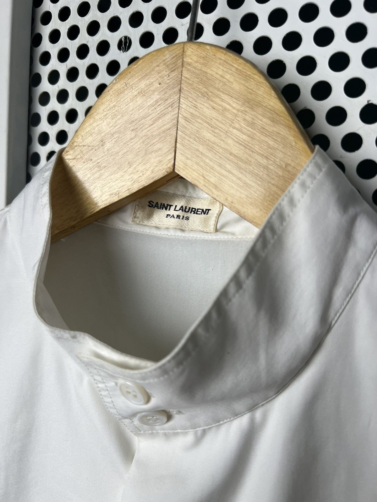 Saint Laurent Paris SS12 Saint Laurent by Hedi Slimane Standing Collar Shirt Size US M / EU 48-50 / 2 - 5 Thumbnail