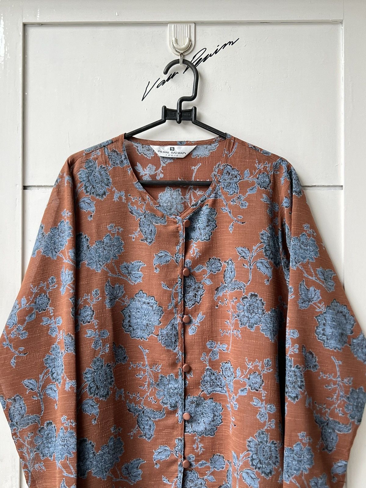 Pierre Balmain Pierre Balmain Paris Flower Motive Shirt Size US M / EU 48-50 / 2 - 10 Thumbnail