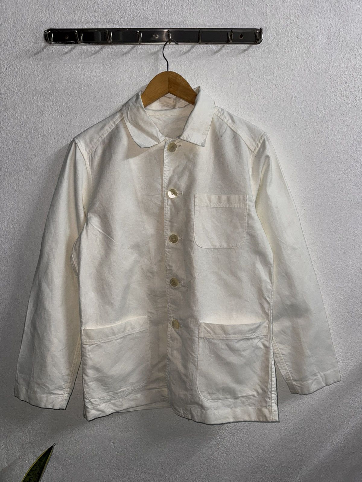 Tete Homme TETE HOMME White Multi Pocket Shirt Size US M / EU 48-50 / 2 - 1 Thumbnail