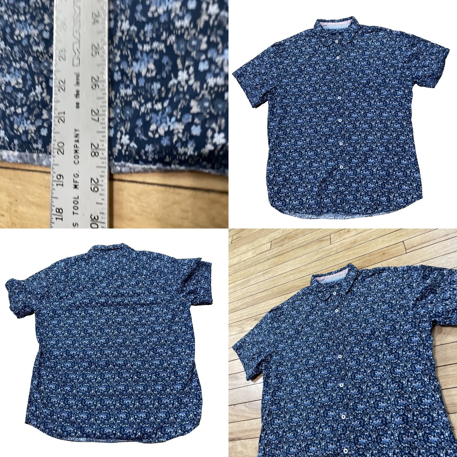 Vintage VINTAGE Michael Brandon Button Shirt Men L Blue Floral Preppy Nature Casual Spread Large Size US L / EU 52-54 / 3 - 9 Thumbnail
