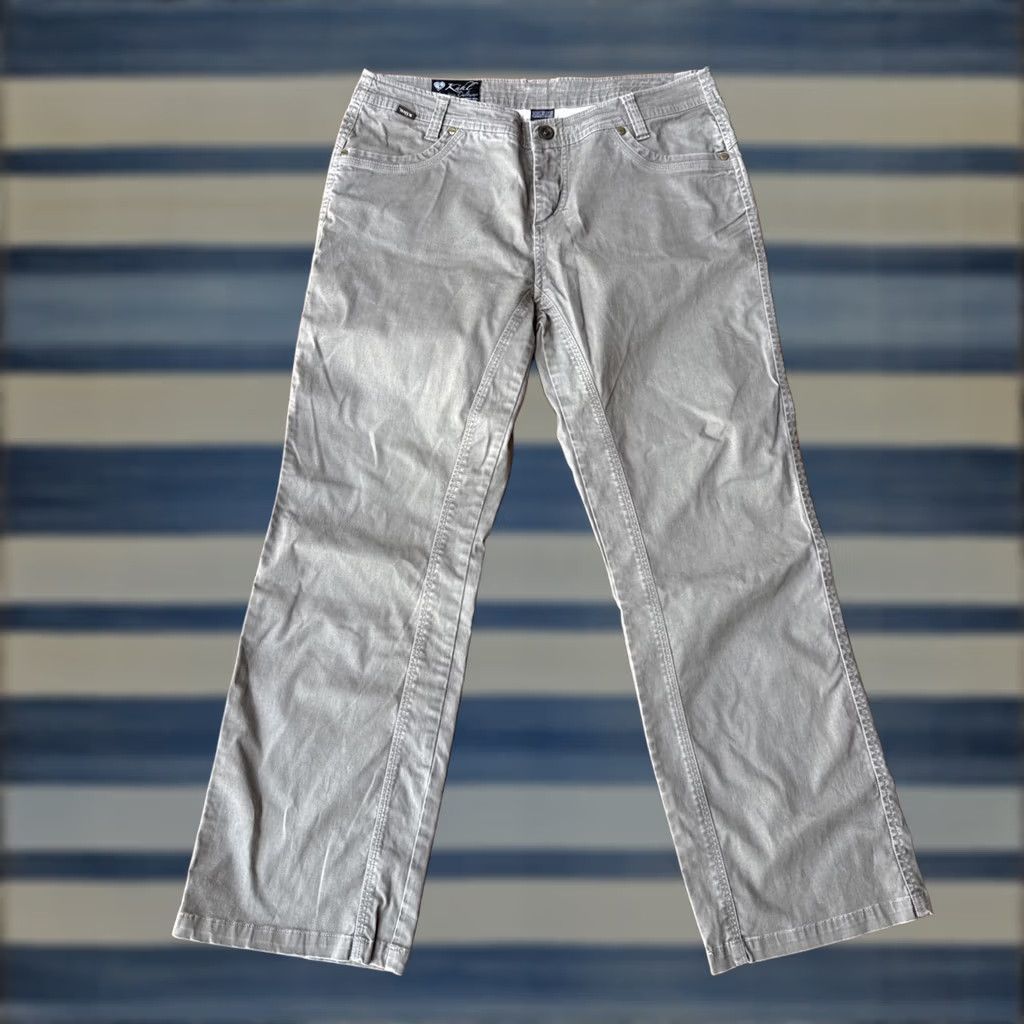 Vintage Kuhl Mountain Culture Hiking Pants Women 14 Short Cargo Outdoor Summer Spring Fall Winter Beige - Regular Fit, Plain Front, Zipper, Logo Mens? Women Size 36" / US 14 / IT 50 - 1 Thumbnail