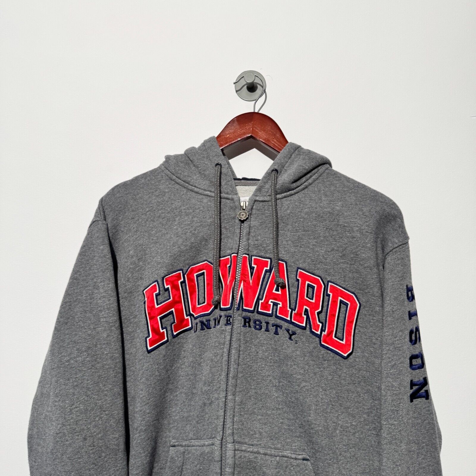 Champion × Vintage Champion Unisex Gray Cotton Zip Hoodie Size S Howard Size US S / EU 44-46 / 1 - 7 Thumbnail