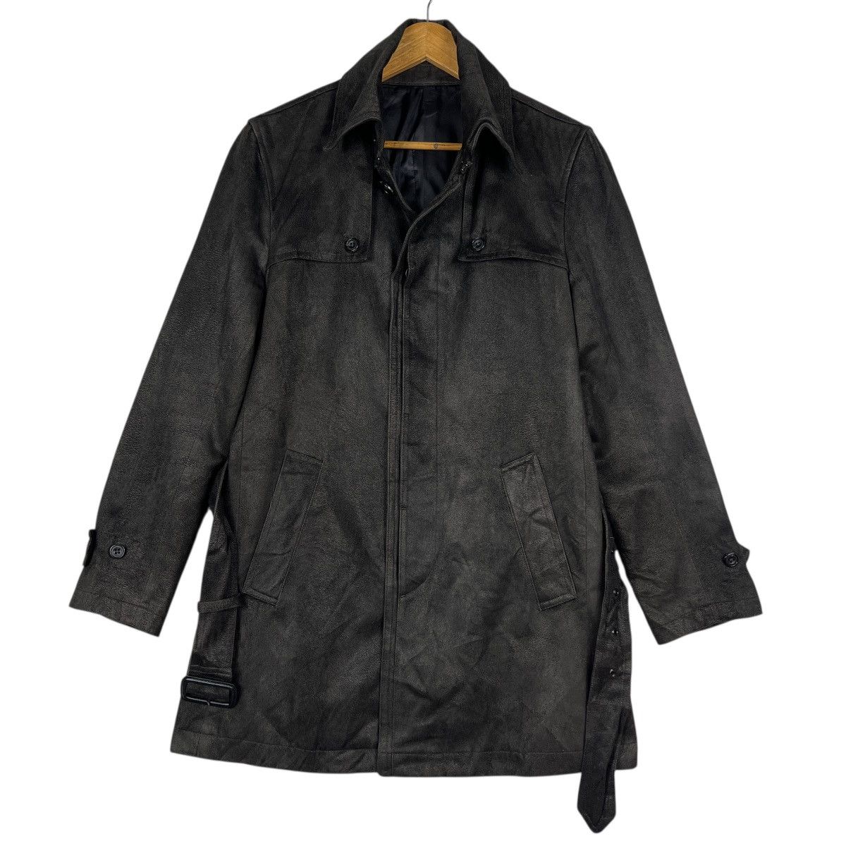 Tornado Mart 🔥 Tornado Mart Moleskin Bono With Belt Coat Size US L / EU 52-54 / 3 - 3 Thumbnail
