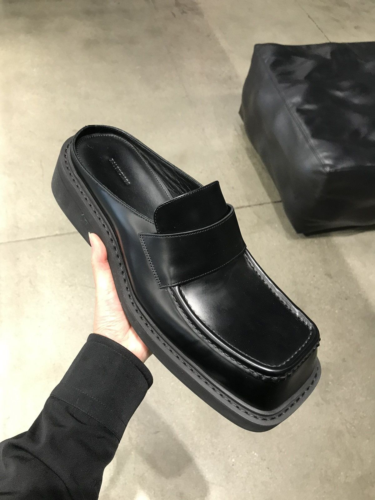 Balenciaga Inspector Leather 40mm Mule | Grailed