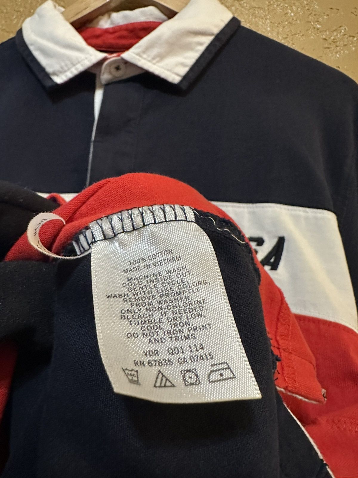 Nautica 📚 rare Nautica USA Sailing Striped Rugby Shirt Size US L / EU 52-54 / 3 - 9 Thumbnail