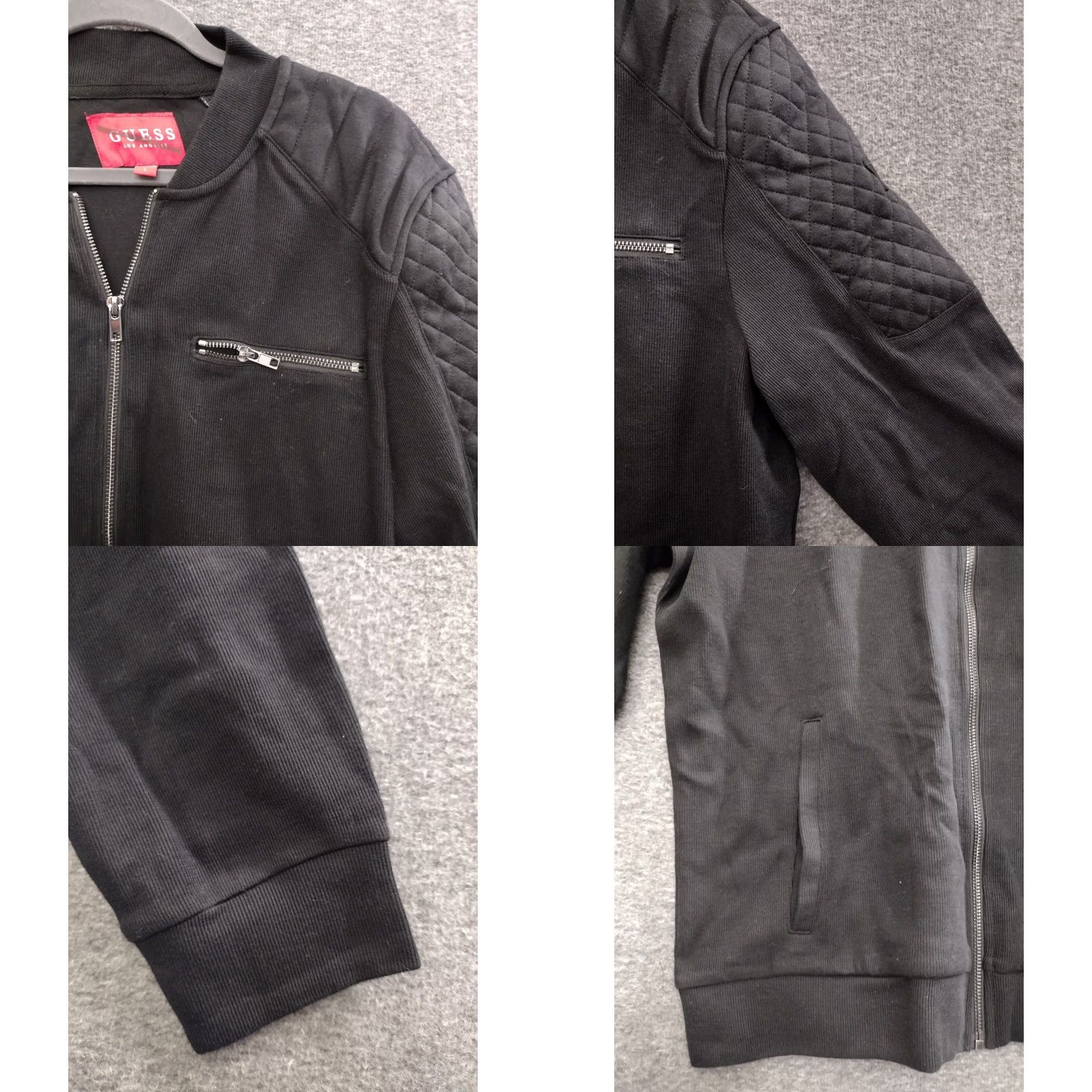 Guess GUESS Jacket Men Moto Zipper Pockets Black L Regular Size US L / EU 52-54 / 3 - 8 Thumbnail