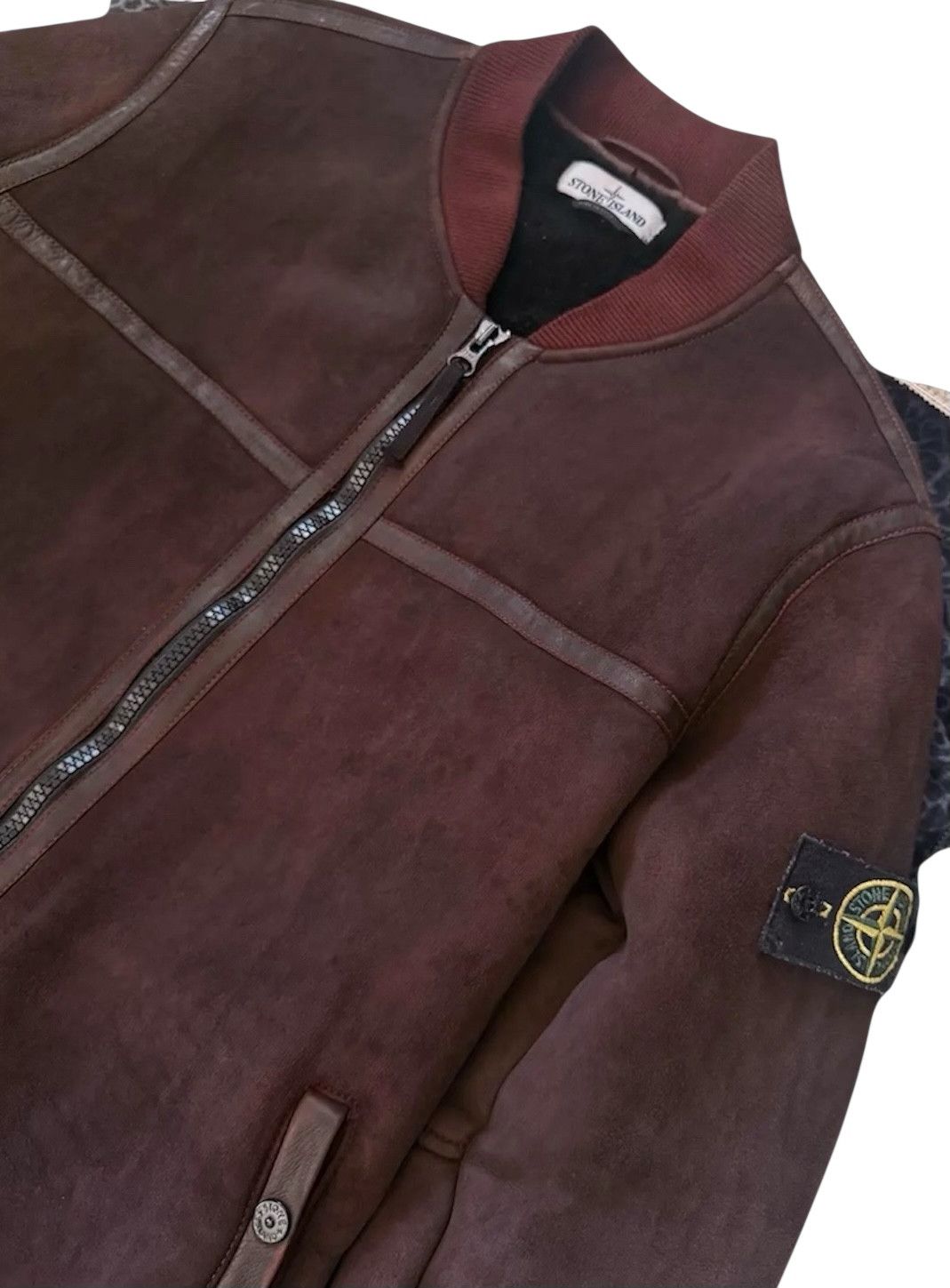 Stone Island 🔥Stone island sheepskin dyed Garment jacket suede Size US XL / EU 56 / 4 - 18 Thumbnail