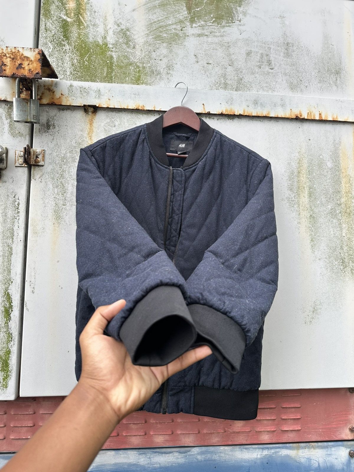Japanese Brand 👹H&M Quilted Puffer Bomber Jacket Size US M / EU 48-50 / 2 - 4 Thumbnail
