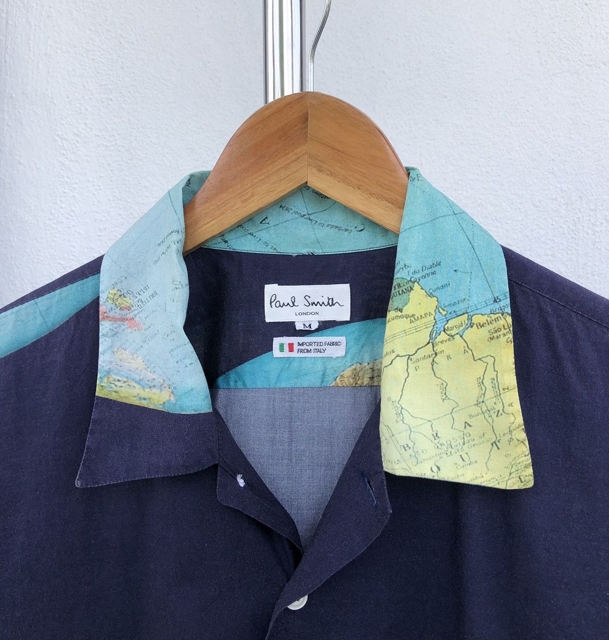 Paul Smith Paul Smith shirt Short Sleeve Globe Pattern World Map 🇮🇹 Size US M / EU 48-50 / 2 - 11 Thumbnail
