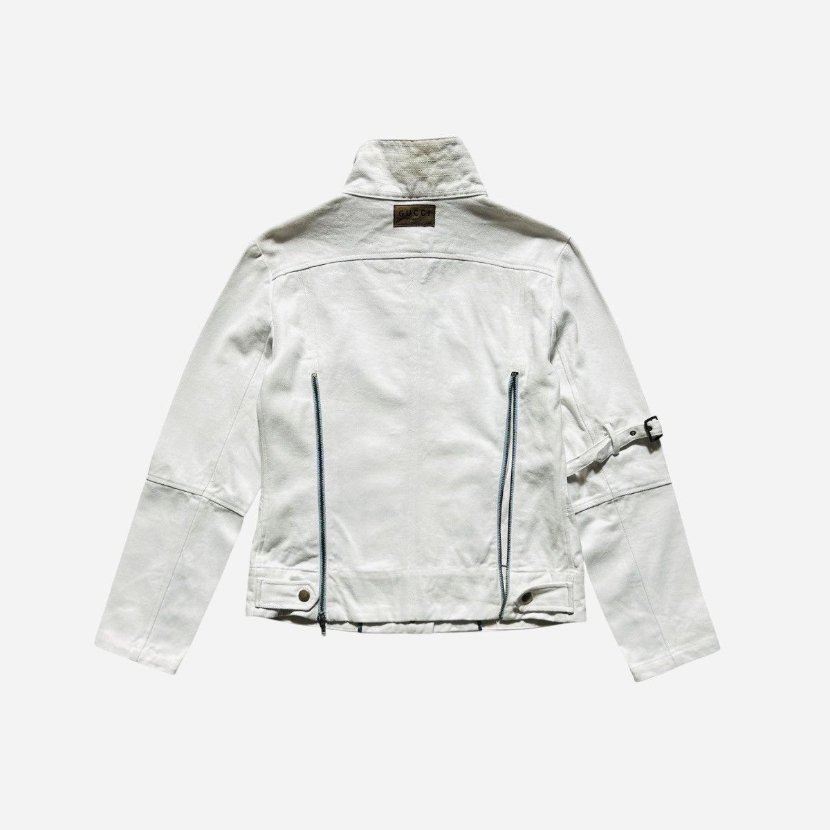 Gucci Vintage 90s Gucci Zipper Denim Jacket Size M / US 6-8 / IT 42-44 - 2 Thumbnail