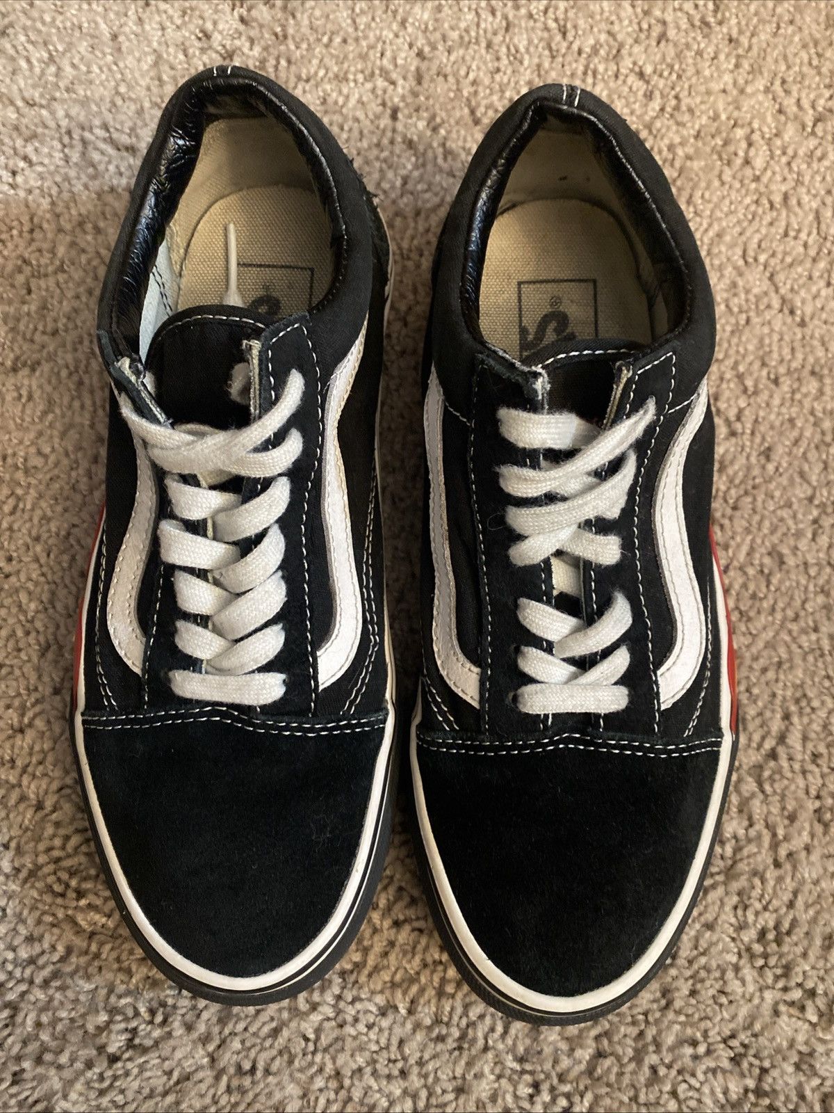 Vans Unisex Vans Oldskool flame accent low sneakers size 5.5M/7W Size US 5.5 / EU 38 - 16 Thumbnail