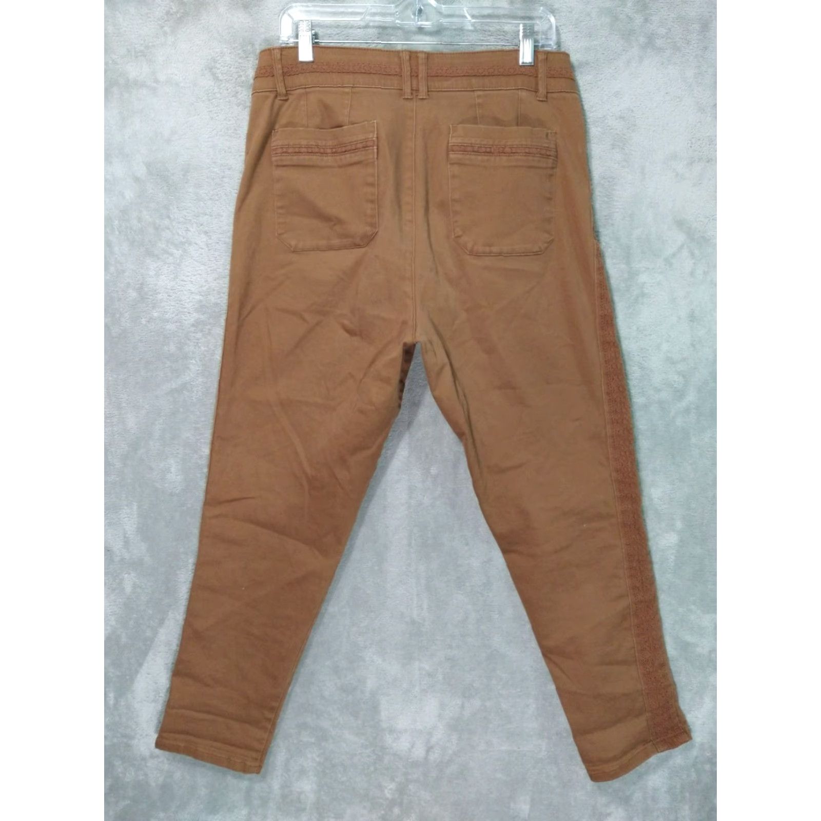 Vintage Democracy Pants Womens 14 Brown Cargo Ab Solution High Rise Utility Lace Size 36" / US 14 / IT 50 - 2 Thumbnail