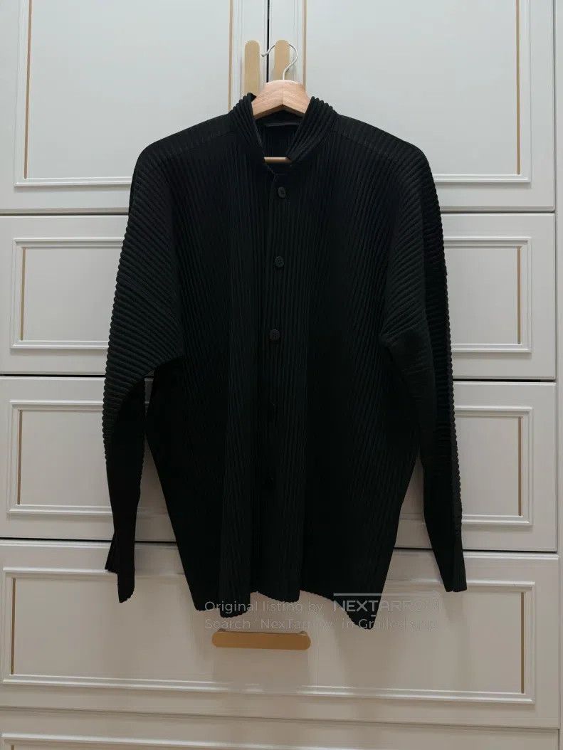 Issey Miyake Stand Collar Shirt Coat