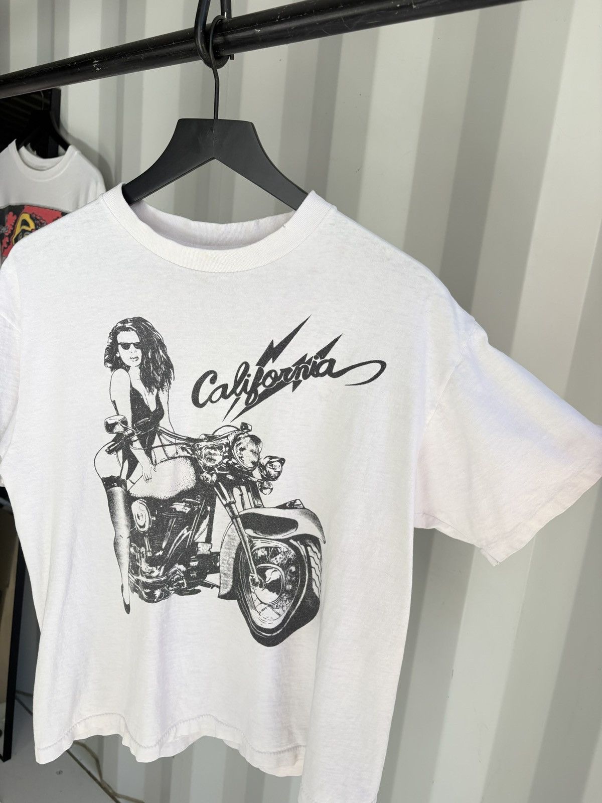 Vintage Vintage California Biker Shirt Faded Distressed Band Grunge Size US L / EU 52-54 / 3 - 2 Thumbnail
