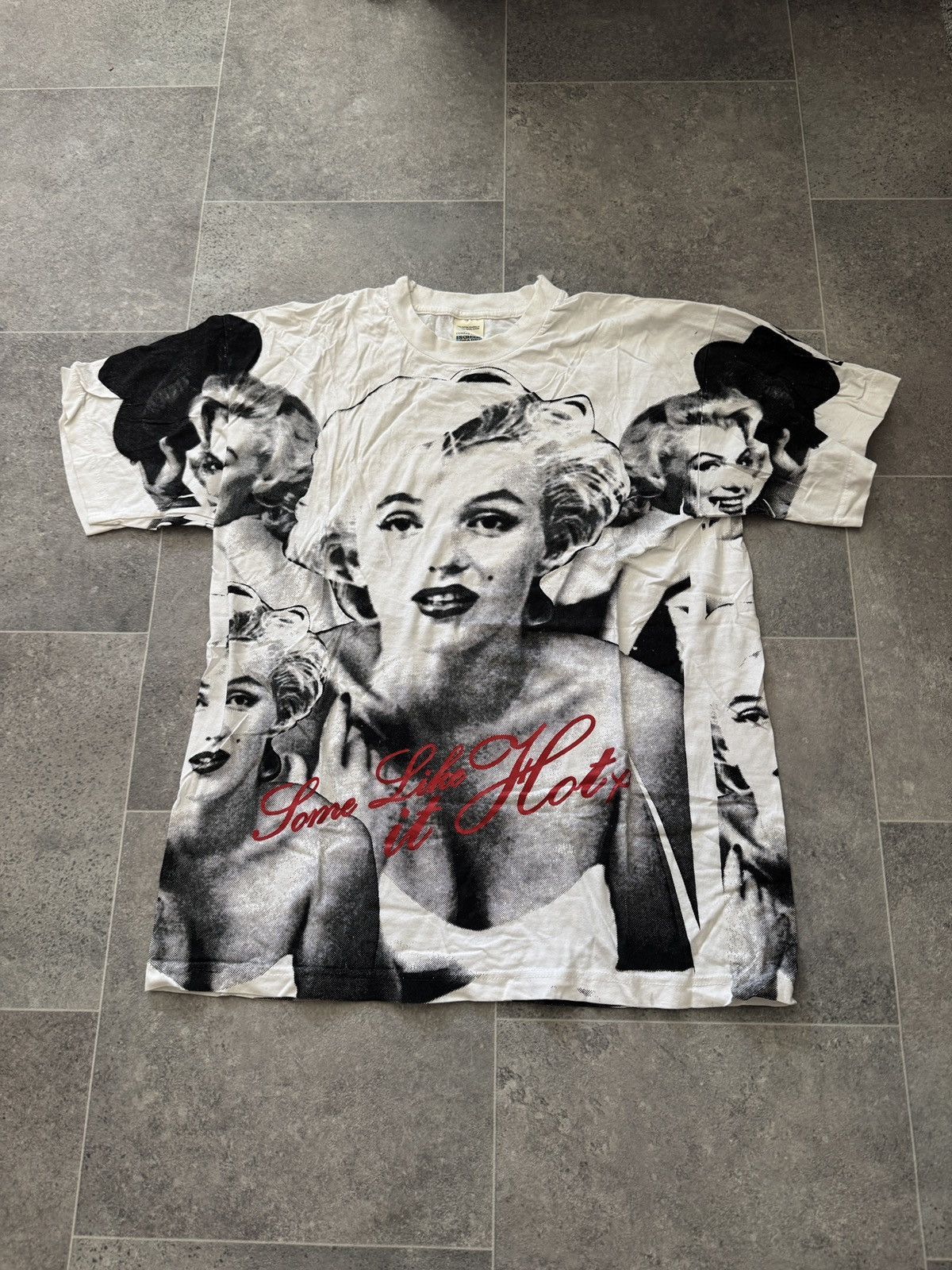 Vintage MARYLIN Monroe Vintage Tee White grail Size US L / EU 52-54 / 3 - 1 Thumbnail