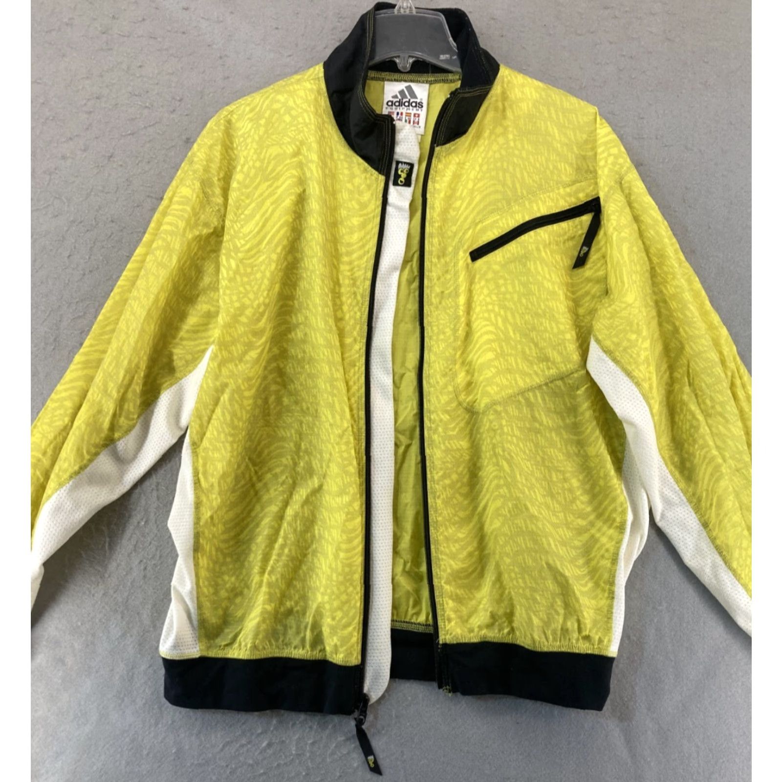 Adidas VINTAGE adidas Equipment 90s Raglan Track Jacket Large Yellow Windbreaker Full Zip Jacket Mens Size US L / EU 52-54 / 3 - 3 Thumbnail