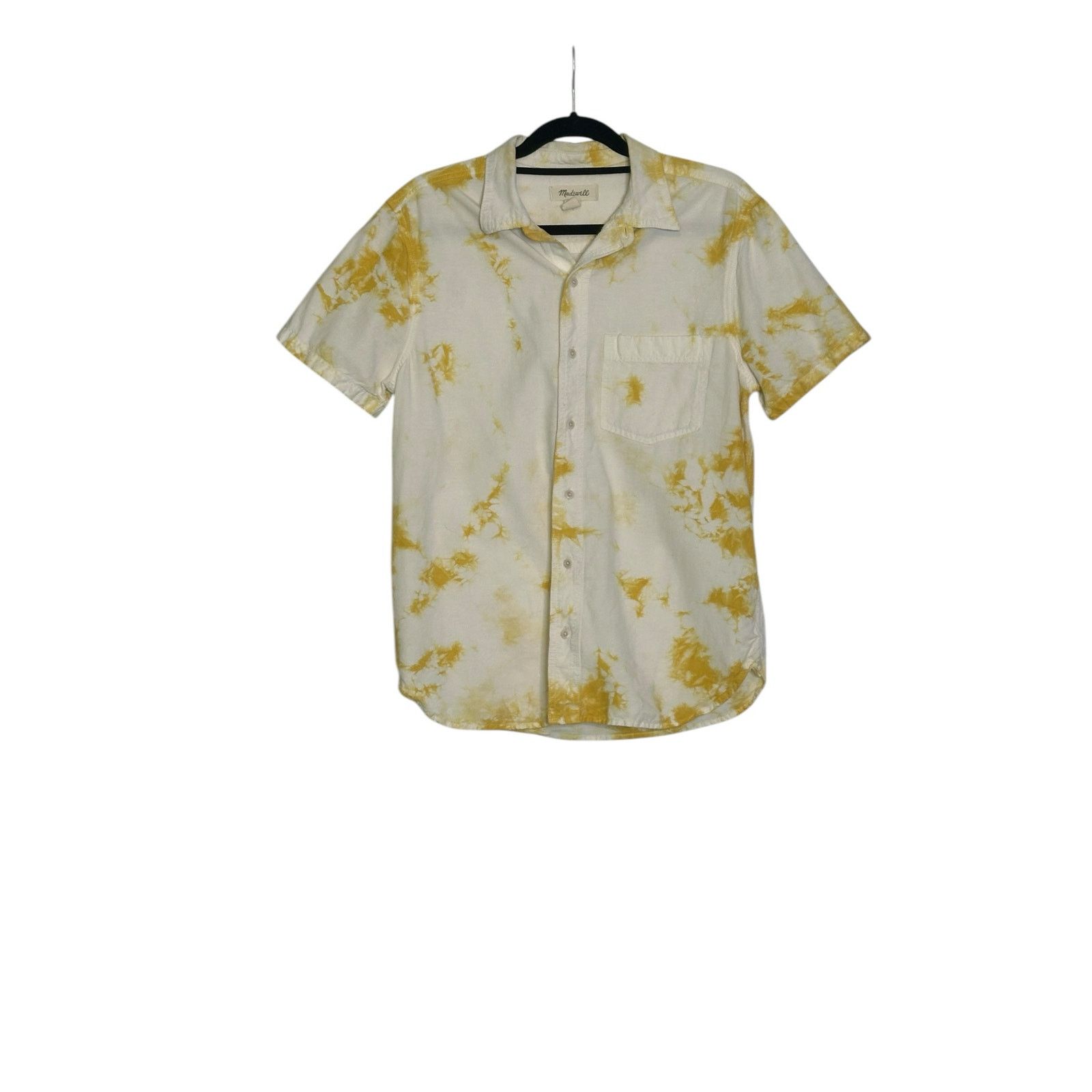 Madewell Madewell yellow tie dye short-sleeve Perfect Shirt size s Size US S / EU 44-46 / 1 - 9 Thumbnail