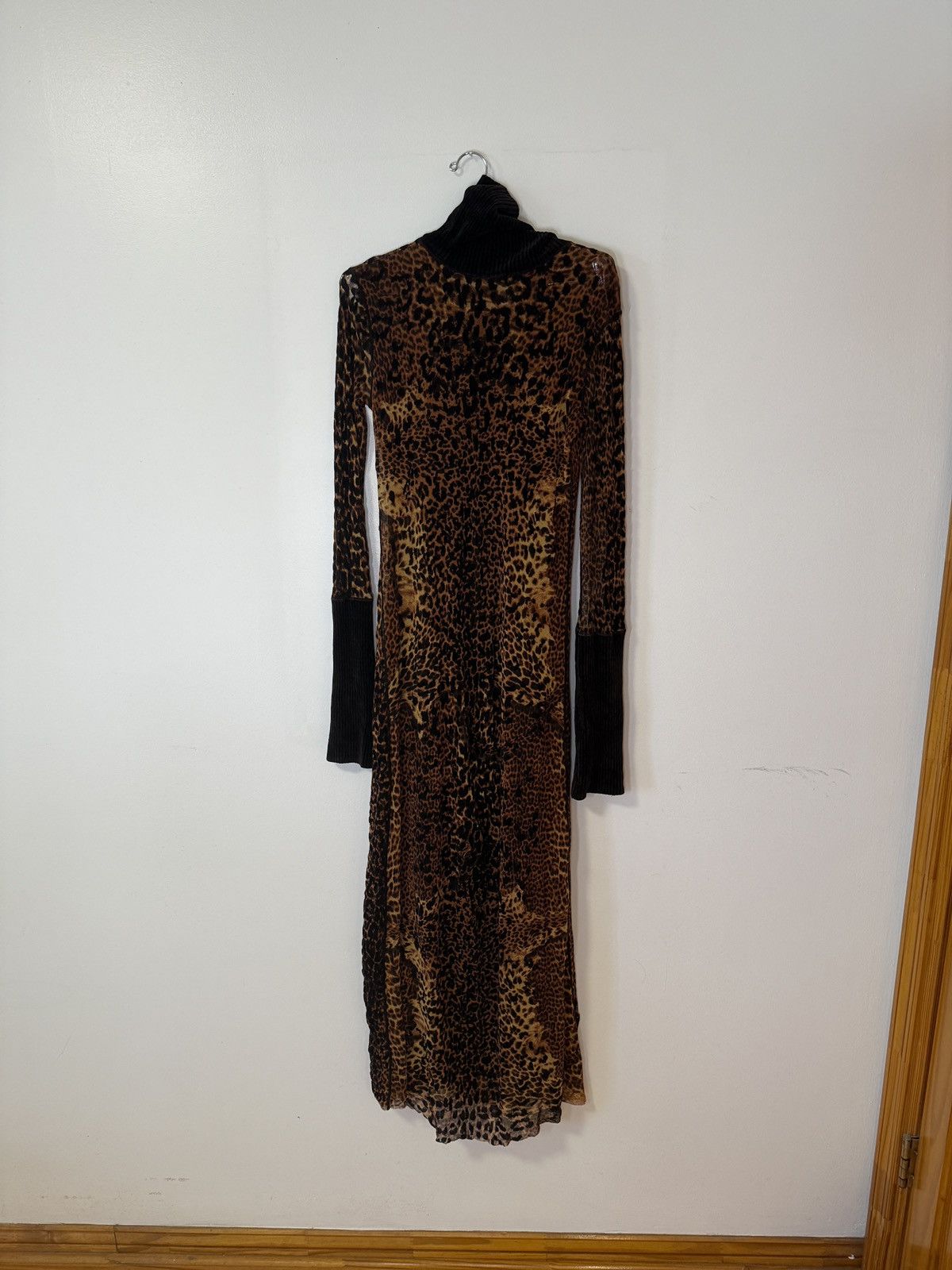 Jean Paul Gaultier Jean Paul Gaultier VTG Leopard Print Mesh Dress — Rare 90s Size M / US 6-8 / IT 42-44 - 4 Thumbnail