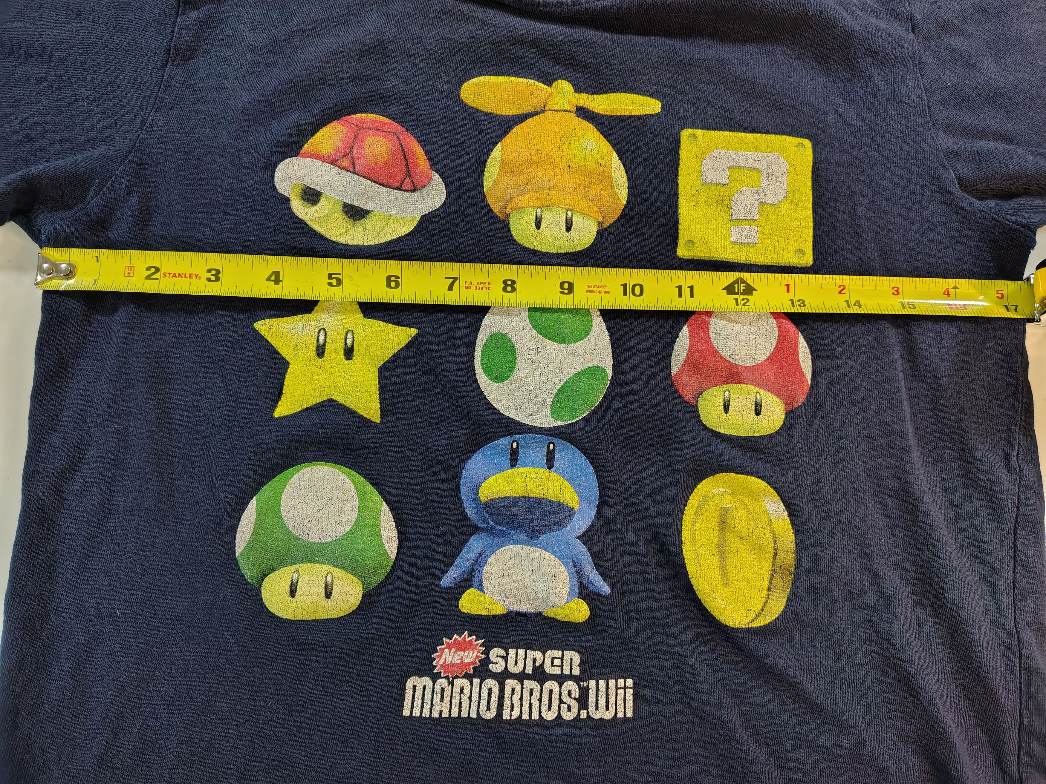 Nintendo Men's Rare Vintage Blue Nintendo Super Mario Bros T-Shirt Size US S / EU 44-46 / 1 - 4 Thumbnail