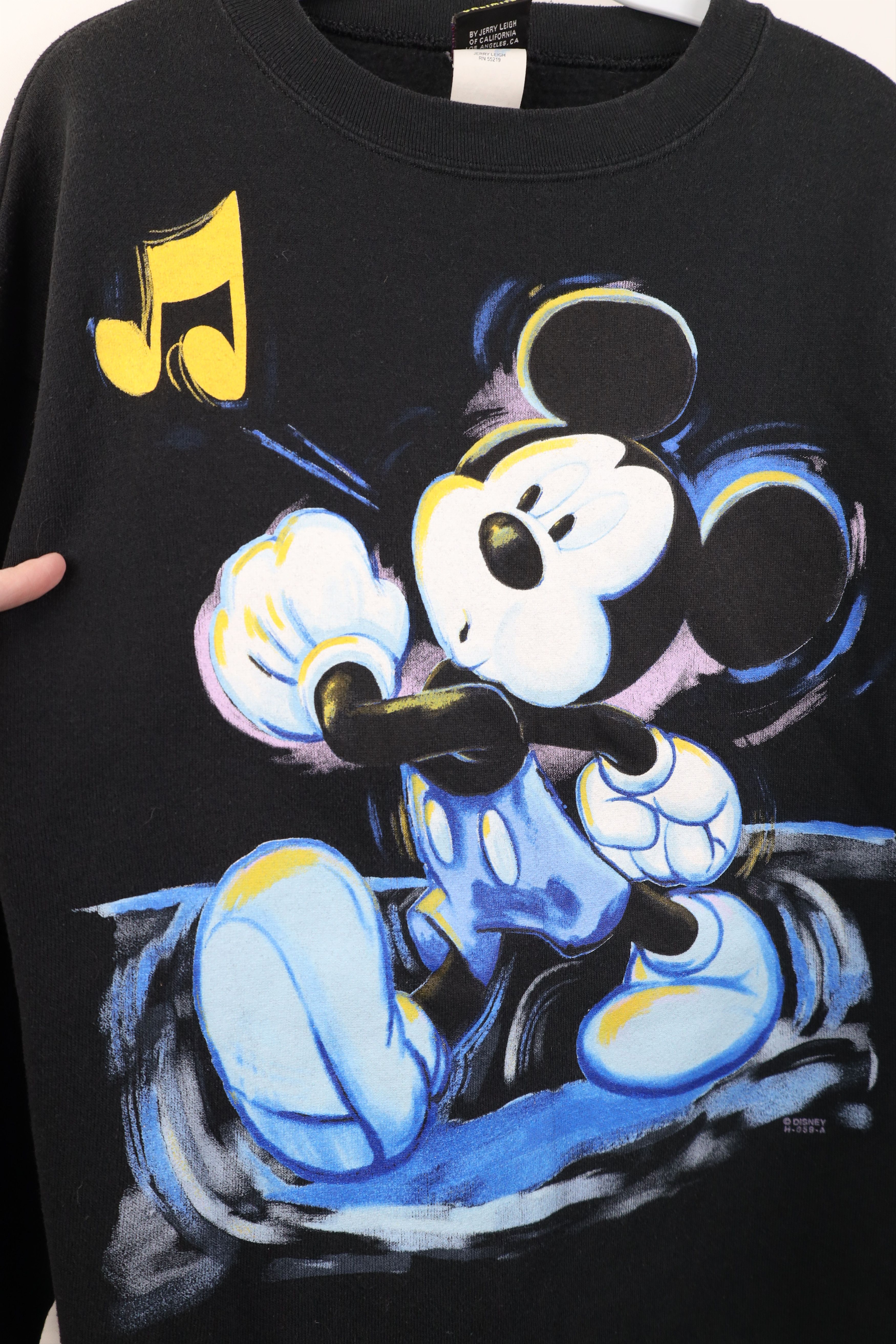 Disney Vintage 90s Disney Jumbo Mickey Mouse Painted Sweatshirt Size S / US 4 / IT 40 - 4 Thumbnail