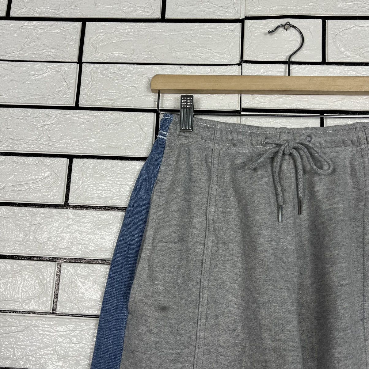 Japanese Brand SLOW RECORD HOUSE Asura Denim Sweat Pants #4214-C192 Size US 26 / EU 42 - 4 Thumbnail