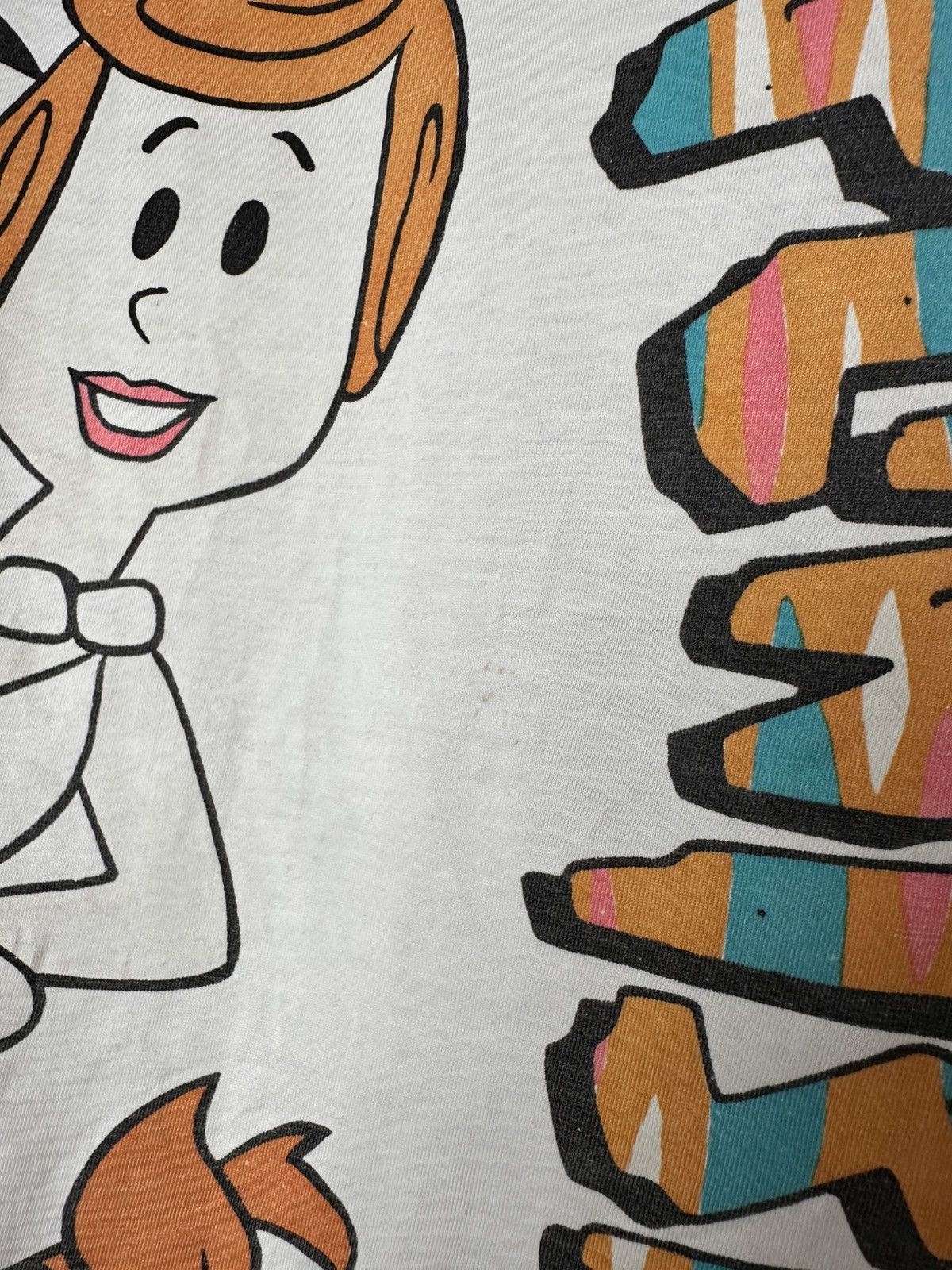 Cartoon Network 🔥 The Flintstones Family Cartoon Vintage Oversized T-Shirt Size US S / EU 44-46 / 1 - 8 Thumbnail