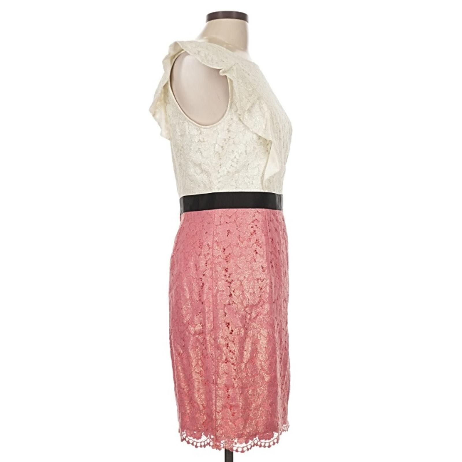 Other Lilly Pulitzer Size 10 Pink Peplum Cocktail Dress Size L / US 10 / IT 46 - 4 Thumbnail