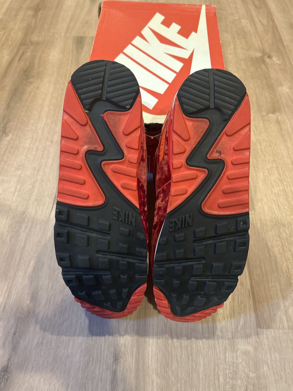 Nike Nike Air Max 90 “Red Velvet” Size US 12 / EU 45 - 5 Thumbnail
