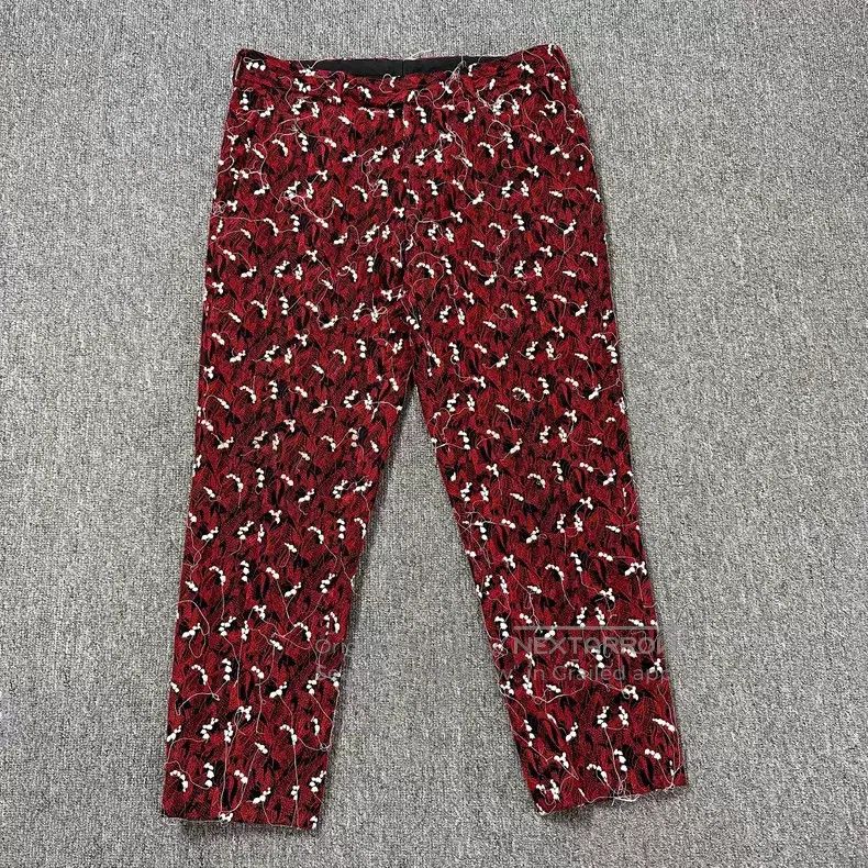 Dior Dior Homme 17fw velvet red eroded psychedelic lyslay of th Size 46R - 1 Thumbnail