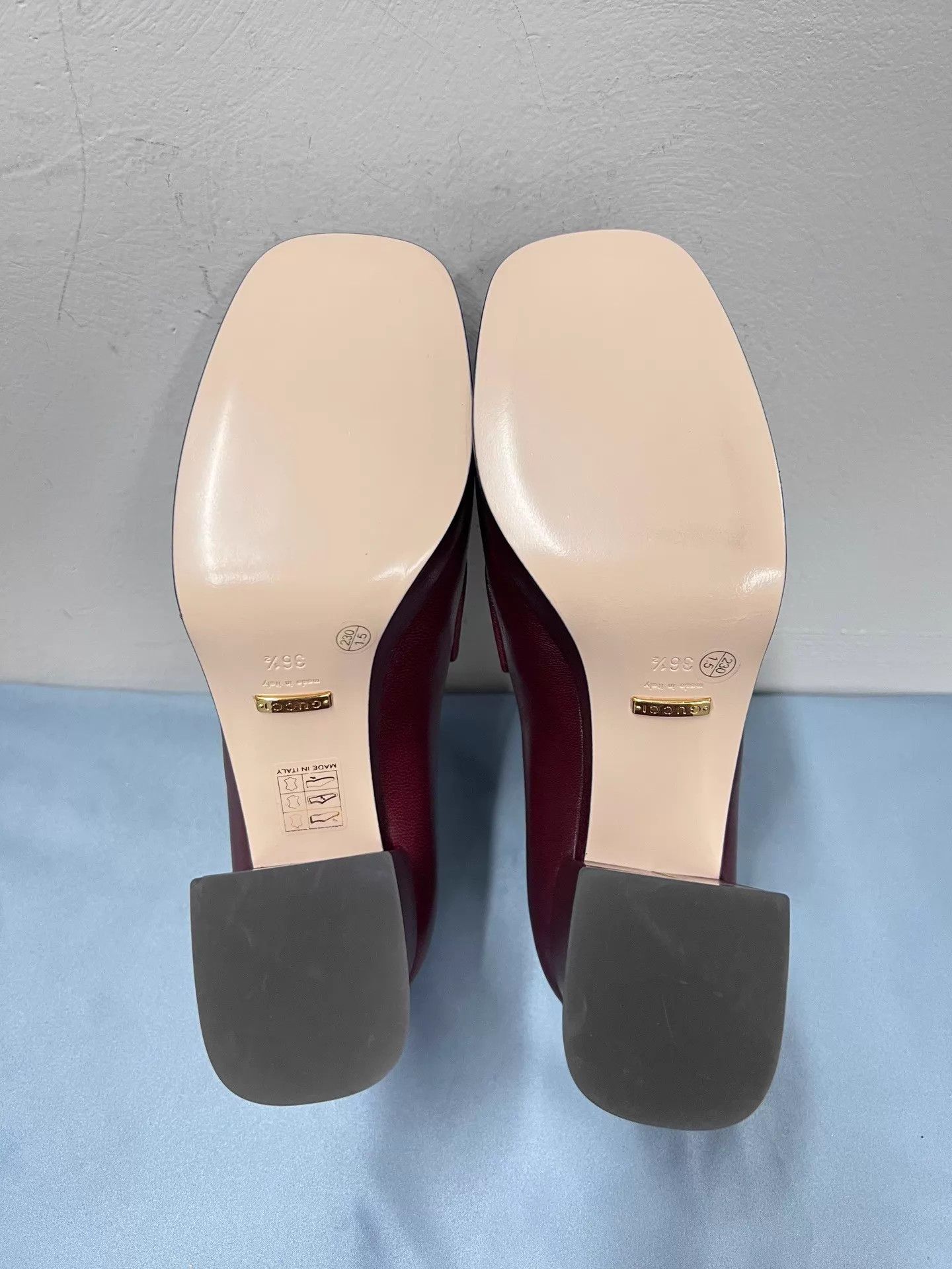 Gucci Gucci HB Cowhide Round Toe Slip-On Block Heel 36.5 Size US 6 / IT 36 - 7 Thumbnail