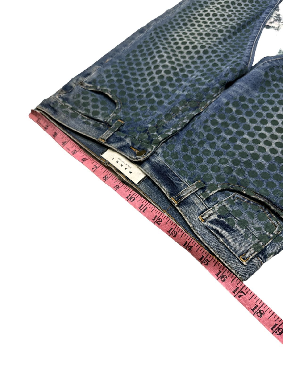 Marni VINTAGE MARNI POLKADOT PRINT CIGARETTE JEANS PANTS SIZE 34 Size 34" / US 12 / IT 48 - 8 Thumbnail