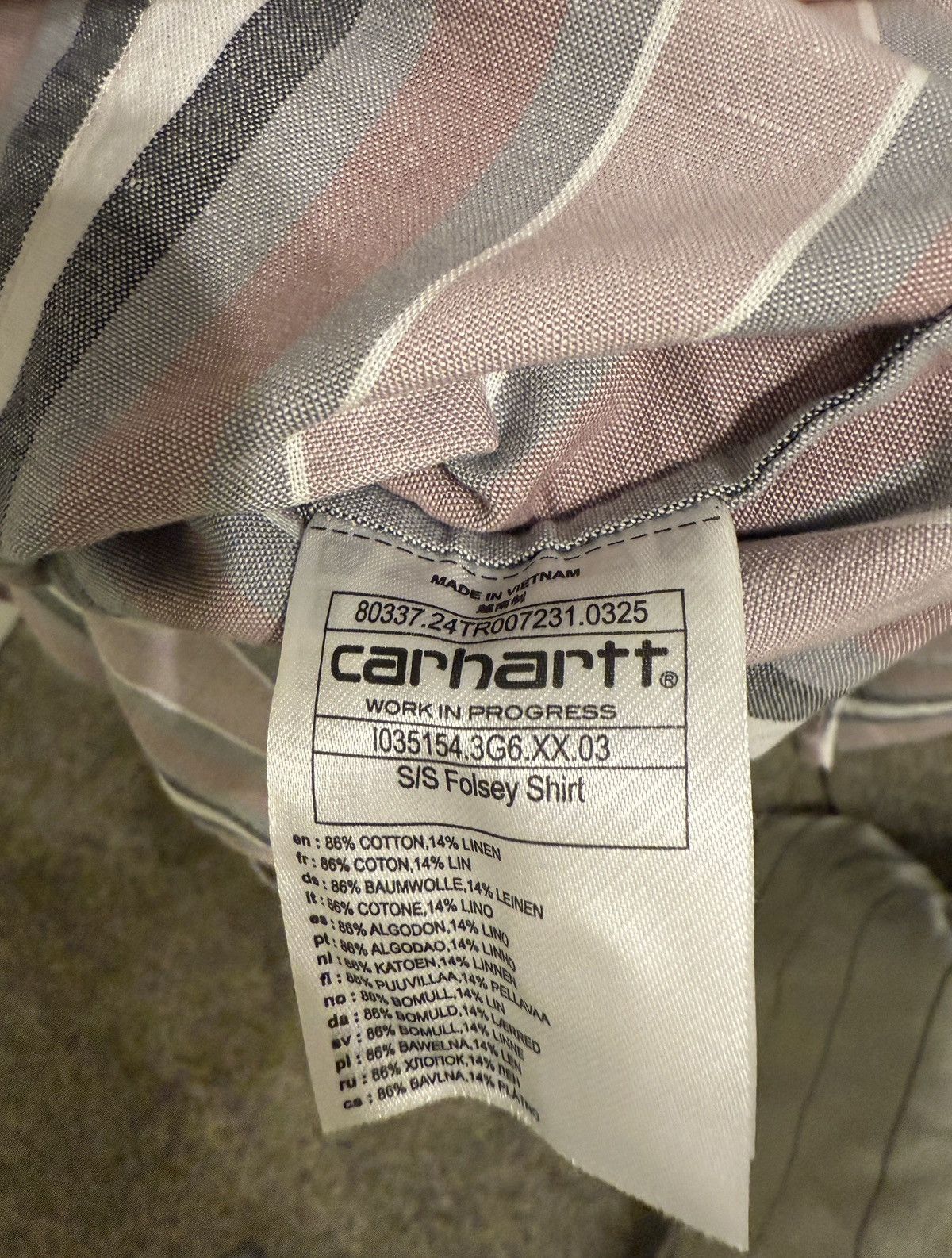 Carhartt Wip Carhartt Wip folsey stripe button up Size US XL / EU 56 / 4 - 4 Thumbnail