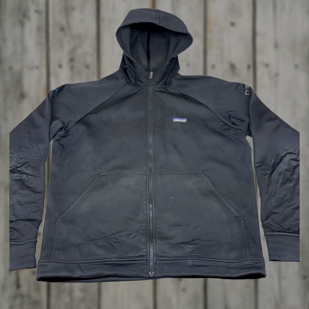 Patagonia VINTAGE Patagonia Jacket Mens M Black Full Zip Hooded Microsoft Branding Logo Size US M / EU 48-50 / 2 - 1 Thumbnail