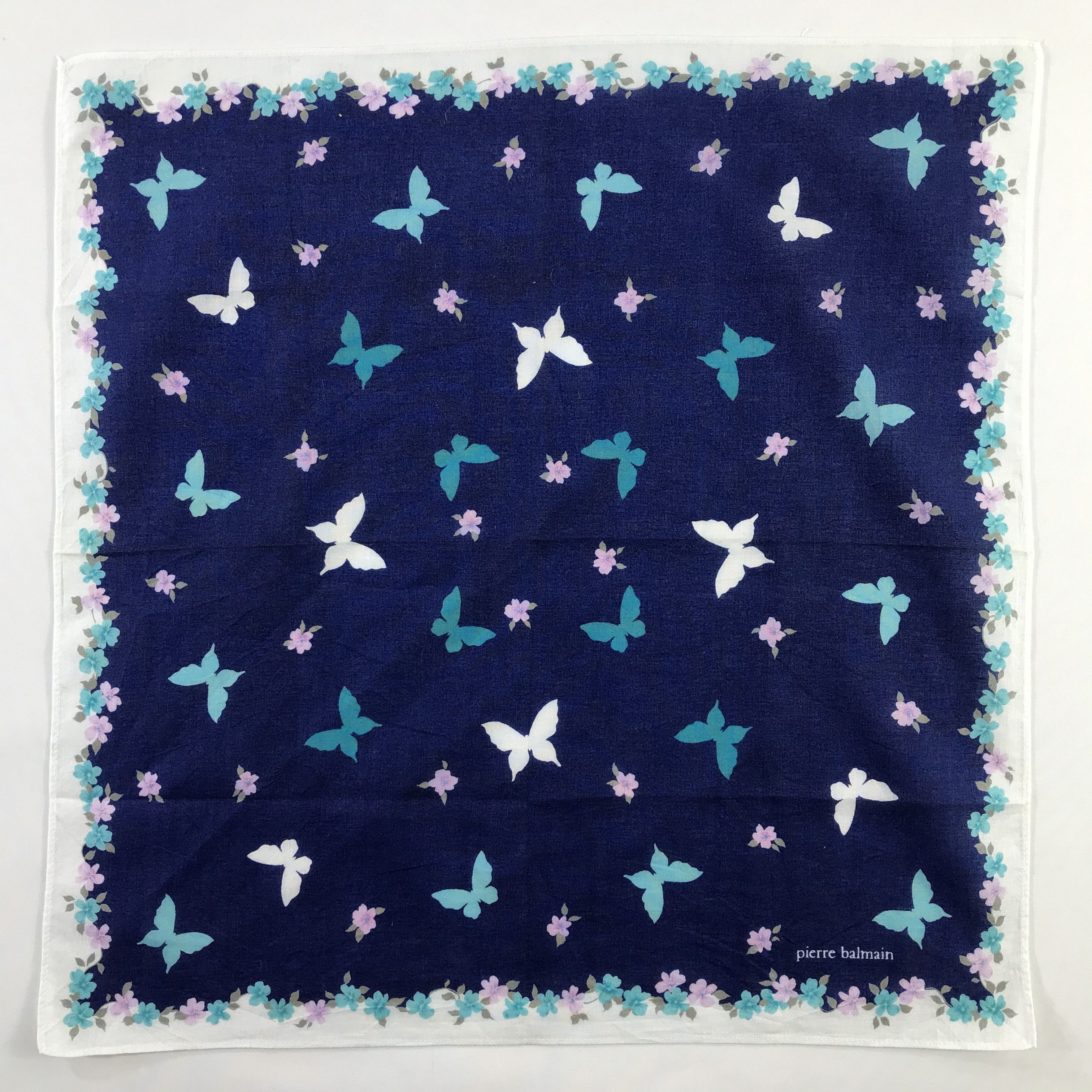 Pierre Balmain × Vintage Pierre Balmain Bandana / Handkerchief / Neckerchief - S516 Size ONE SIZE - 1 Thumbnail