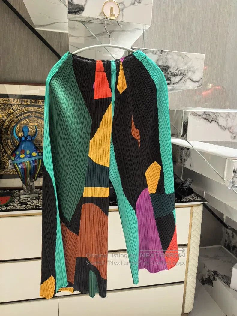Issey Miyake Issey Miyake size:1 Color-Block Pants Size 32" / US 10 / IT 46 - 2 Thumbnail