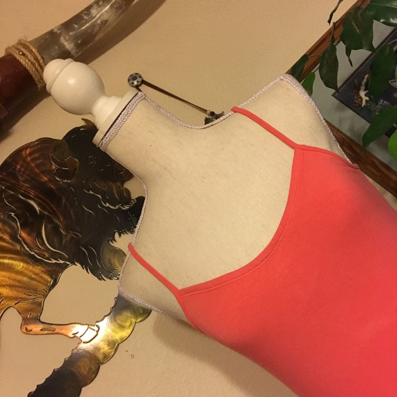 Route 66 Route 66 stretch coral pink cami tank NWOT S Size S / US 4 / IT 40 - 2 Thumbnail