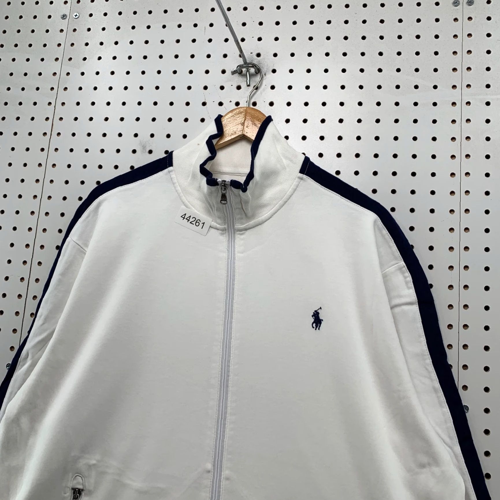 Polo Ralph Lauren Polo Ralph Lauren Performance Track Zip Jacket Mens 2XL White Long Sleeve Shirt Size US XXL / EU 58 / 5 - 4 Thumbnail