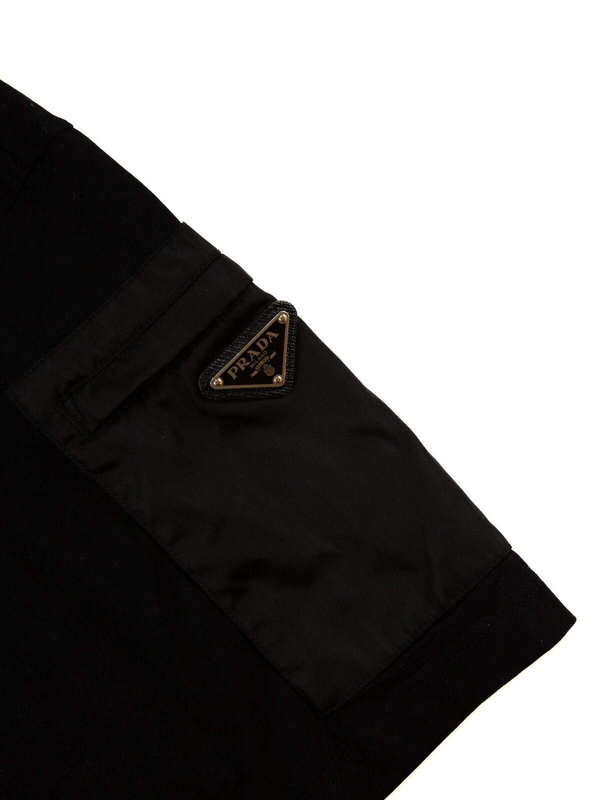 Prada Prada Mens Re-Nylon Black Sleeve Pocket T-Shirt Size US XL / EU 56 / 4 - 2 Thumbnail