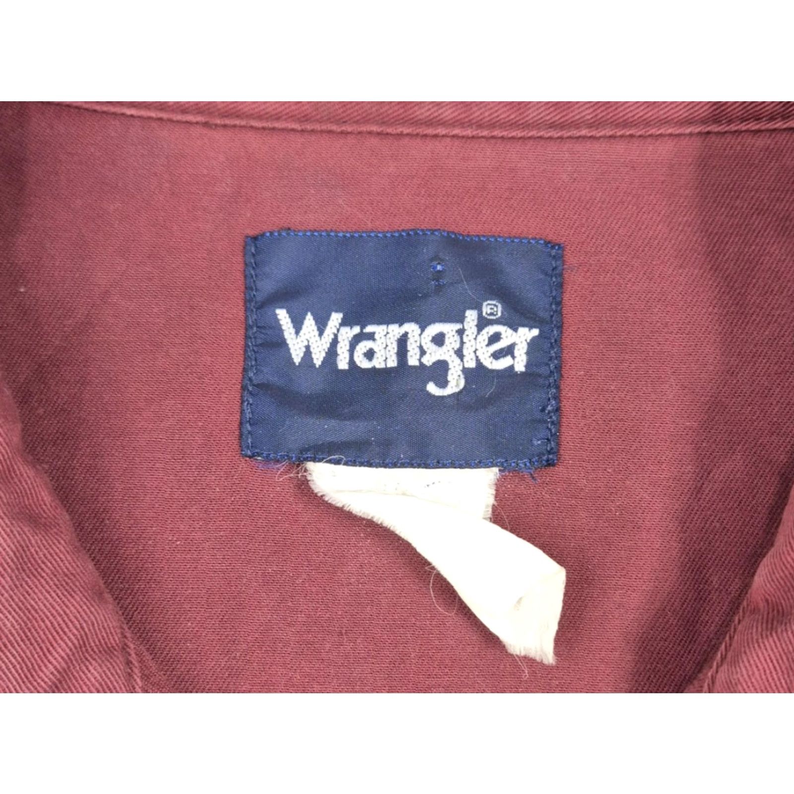 Wrangler VINTAGE Wrangler Shirt Mens 2XL Brush Popper Pearl Snap Western Cowboy Long Sleeve Shirt Size US XXL / EU 58 / 5 - 7 Thumbnail
