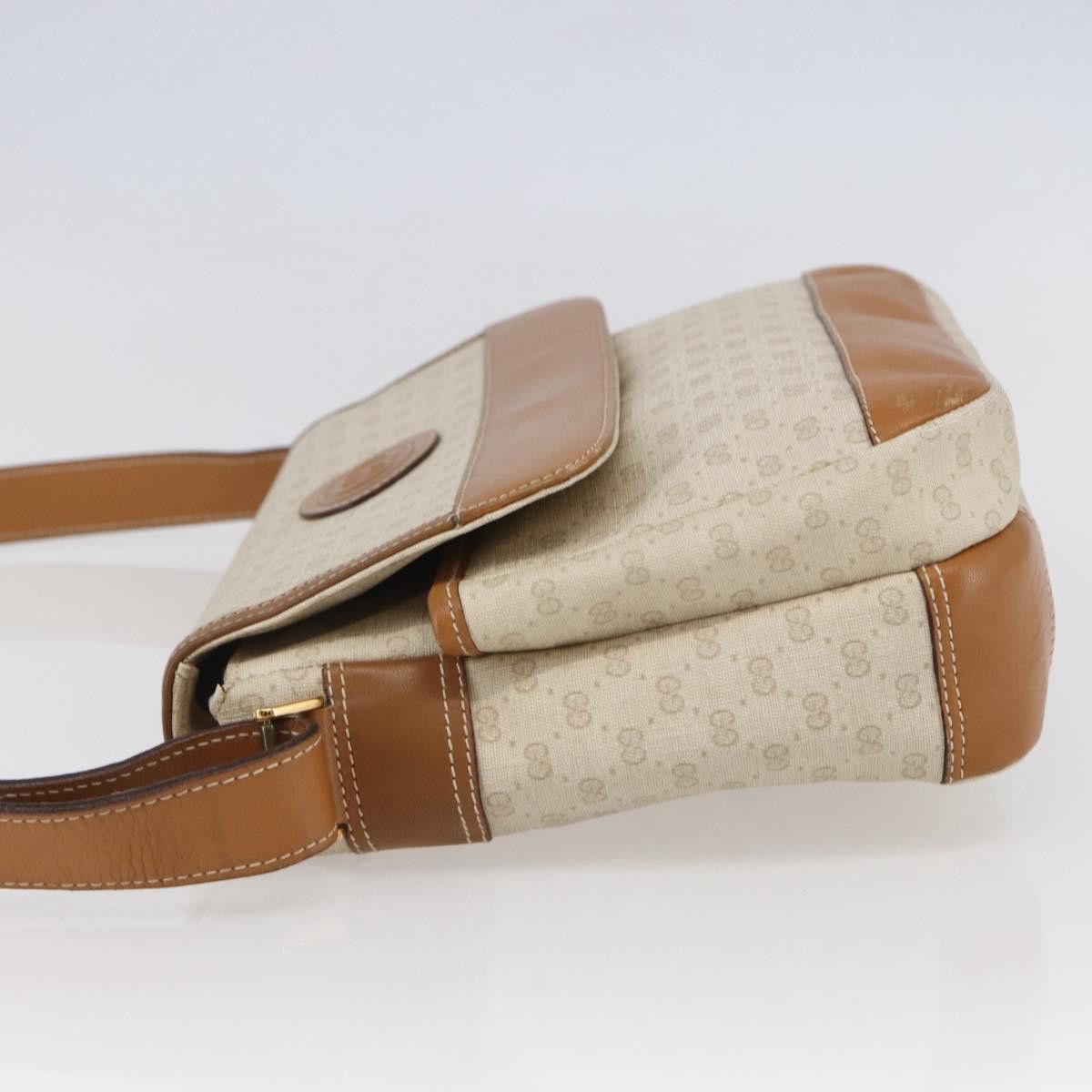 Gucci GUCCI Micro GG Canvas Shoulder Bag Pvc Leather White Size ONE SIZE - 4 Thumbnail