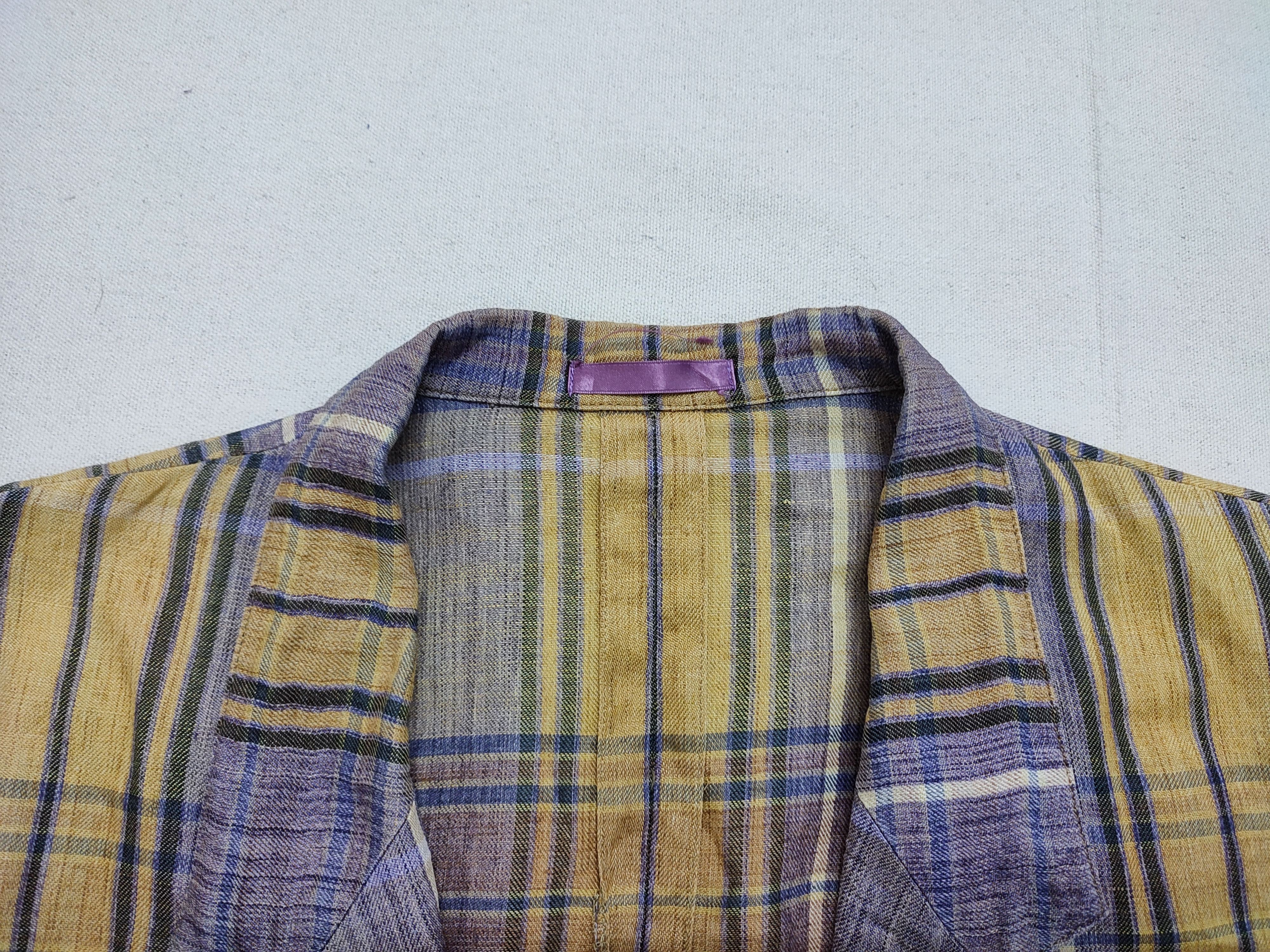 Burberry Burberrys Women Linen Plaid Blazer Size ONE SIZE - 9 Thumbnail