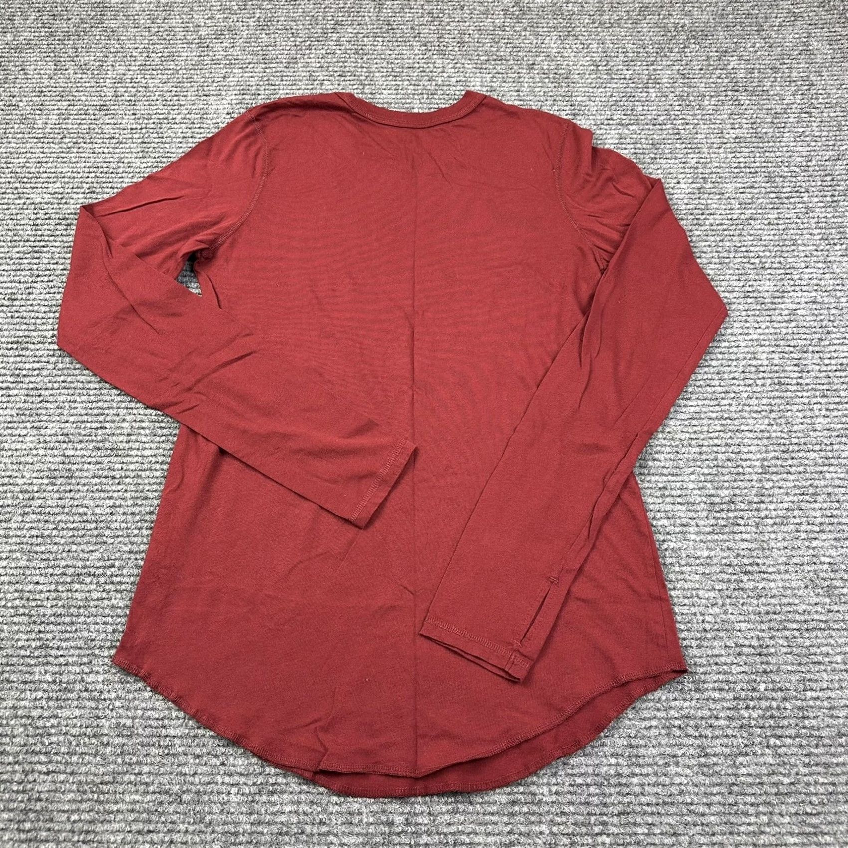 Converse Converse Logo Graphic Modern Shirt Juniors M Long Sleeve Red Cotton 100% Stretch Fit Womens Size M / US 6-8 / IT 42-44 - 3 Thumbnail