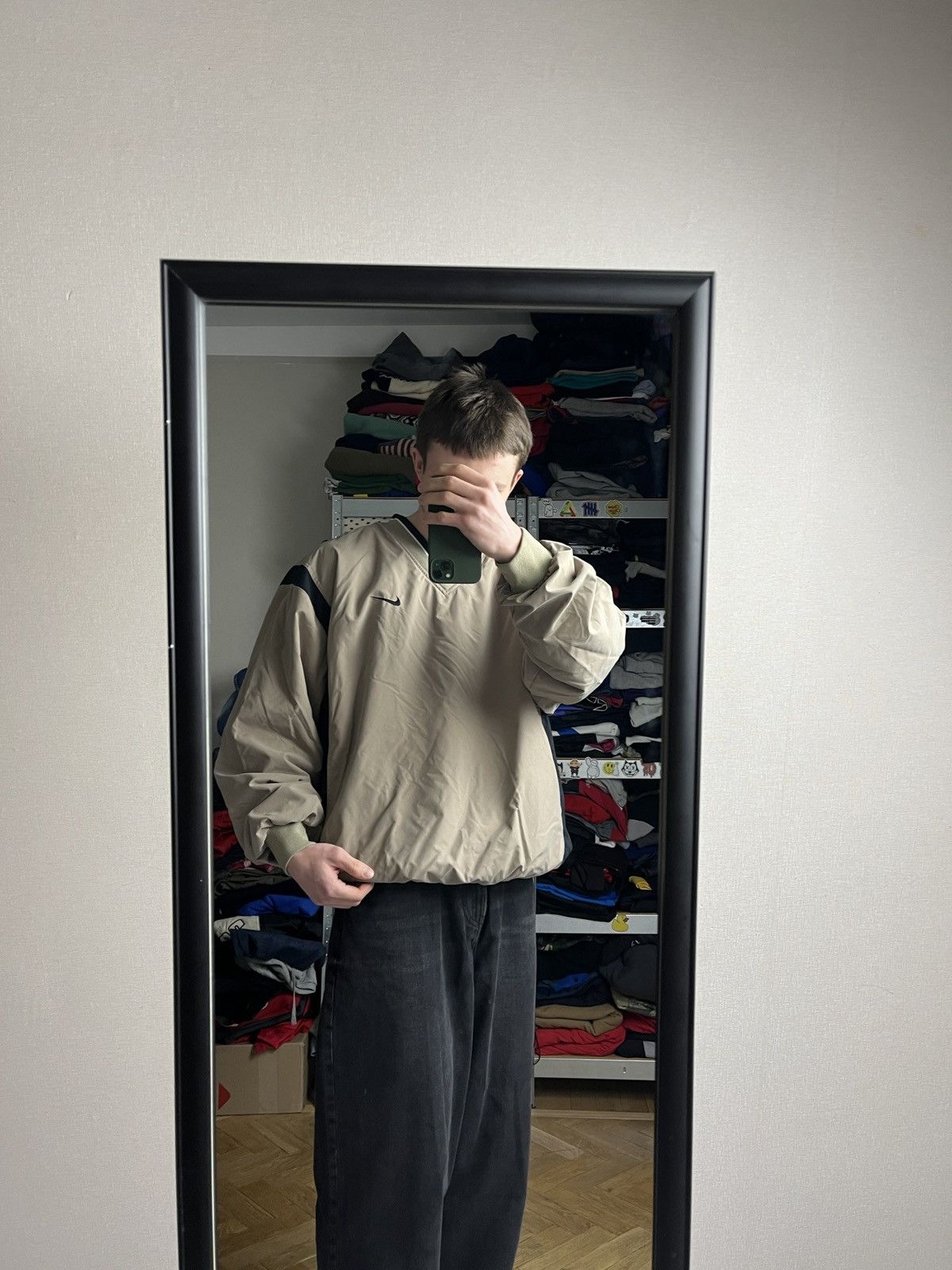 Nike × Vintage Vintage Nike Golf Y2K Nylon Sweatshirt Jacket Windbreaker Size US XL / EU 56 / 4 - 2 Thumbnail