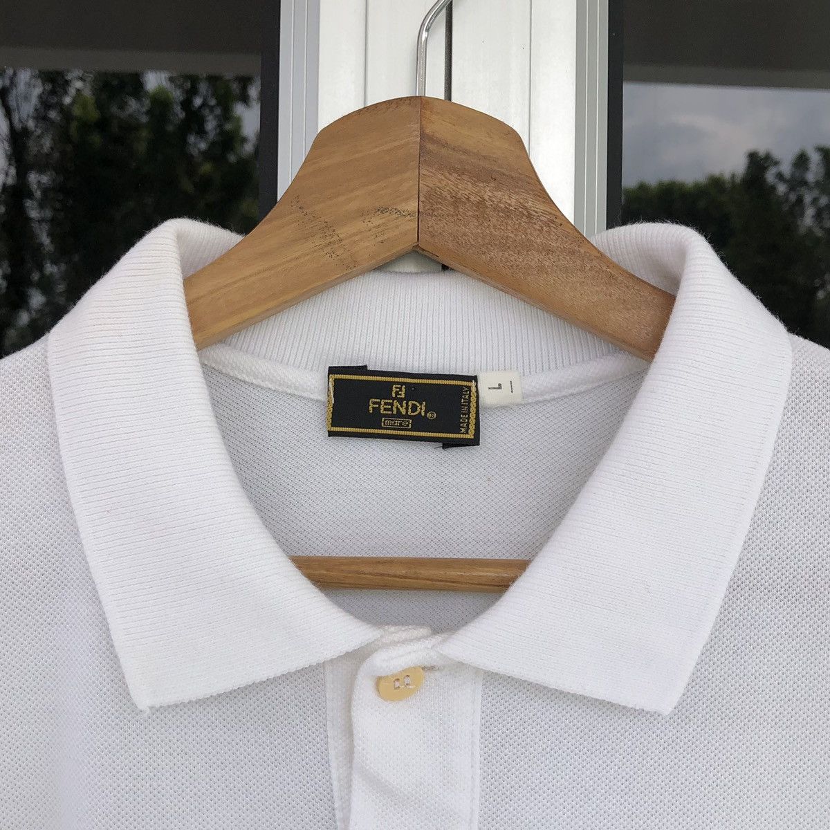 Fendi FENDI Multicolour Embroidery Logo Polo Tee Made In Italy Size US L / EU 52-54 / 3 - 9 Thumbnail