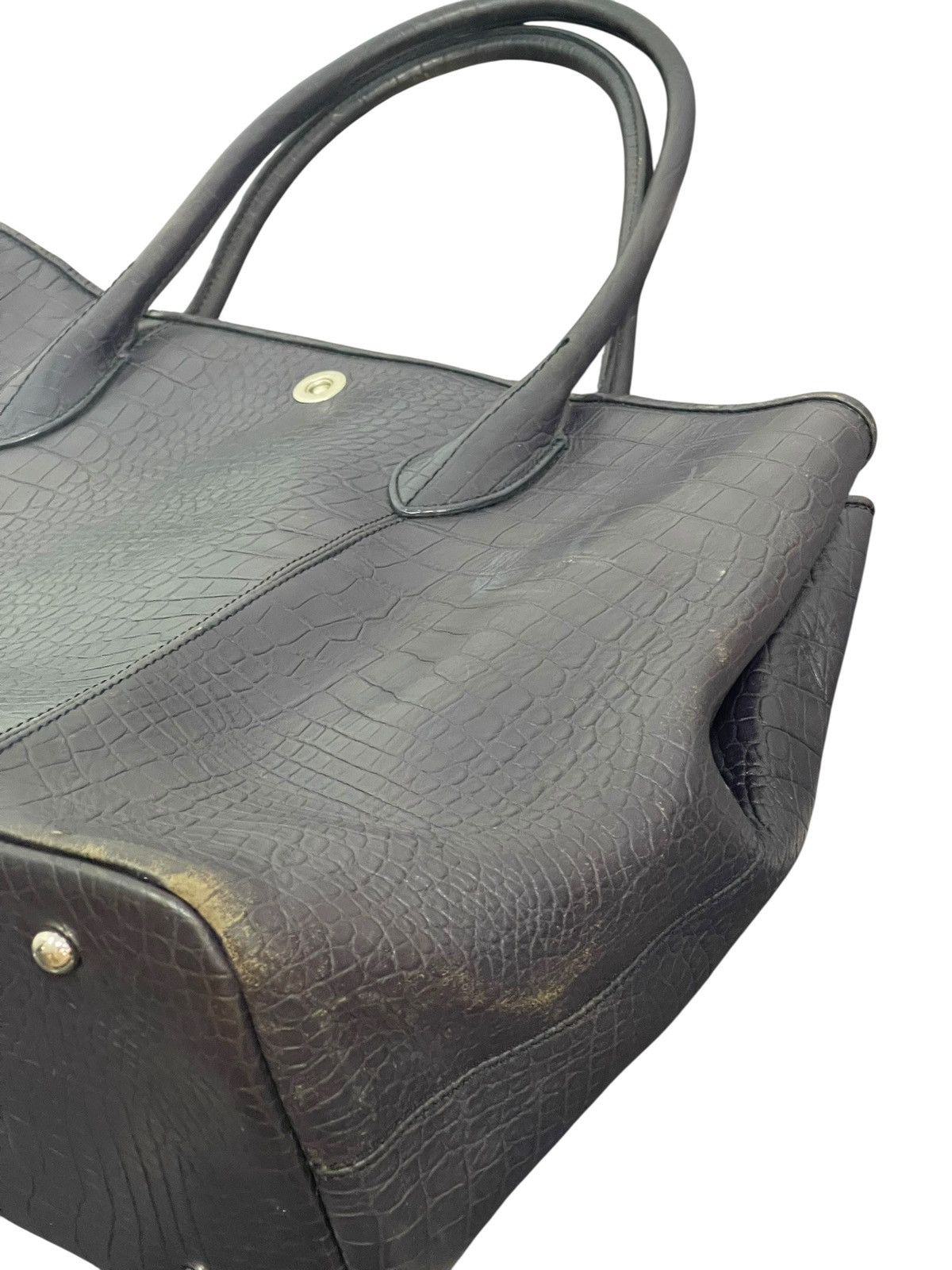 United Arrows Crocodile Embossed Leather United Arrows Tote Bag 8🟩 Size ONE SIZE - 10 Thumbnail